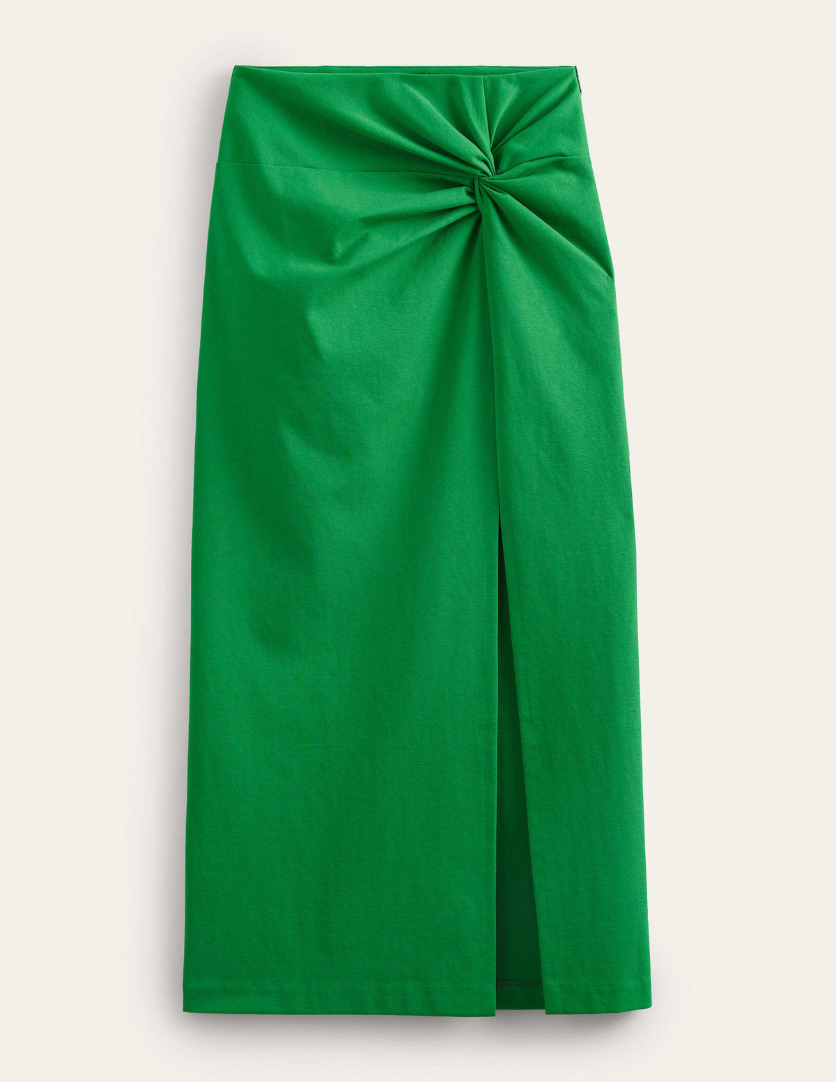 Knot Detail Jersey Midi Skirt-Rolling Hills-5