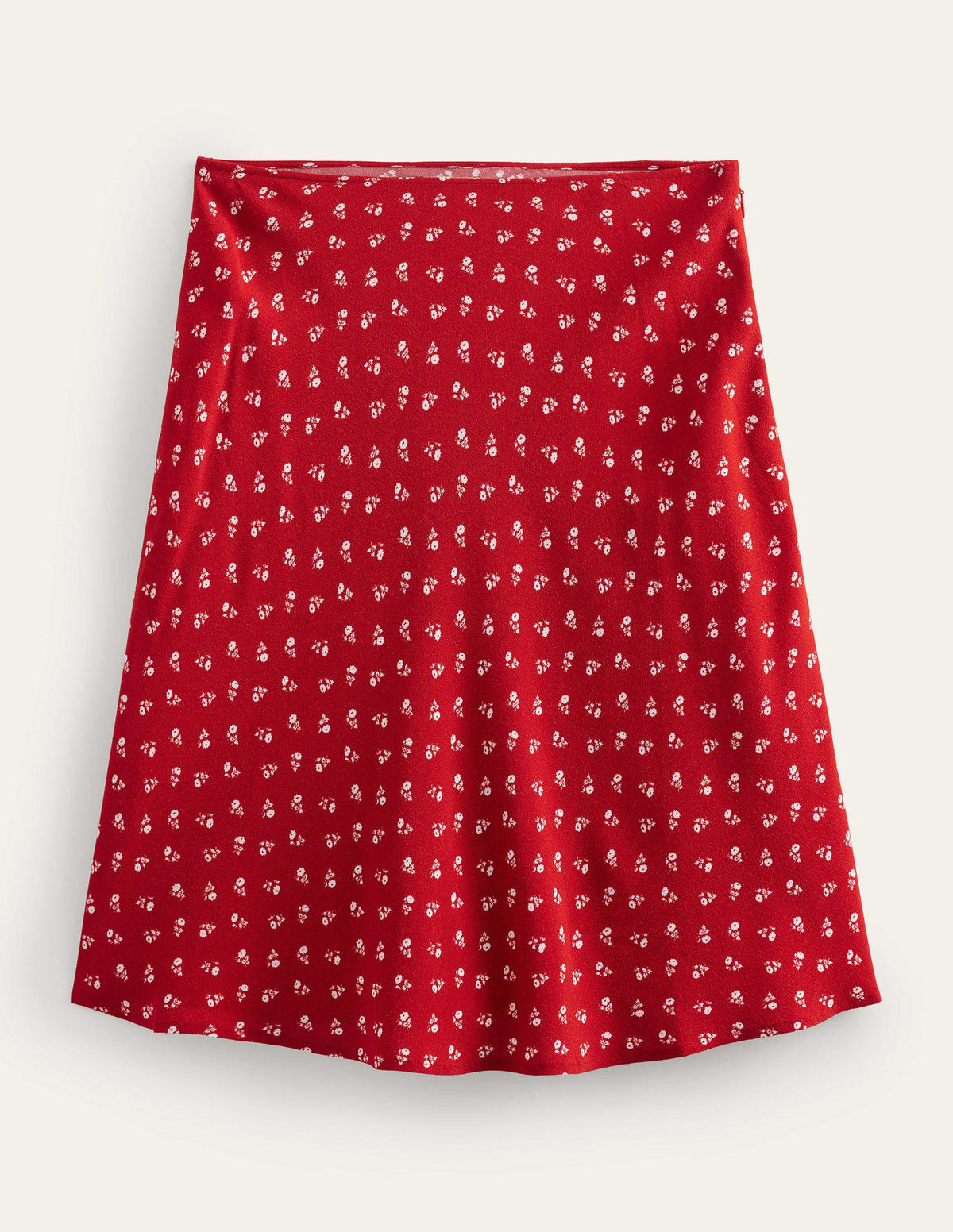 Bias Crepe Mini Skirt-Poinsettia, Sweet Daisy-5