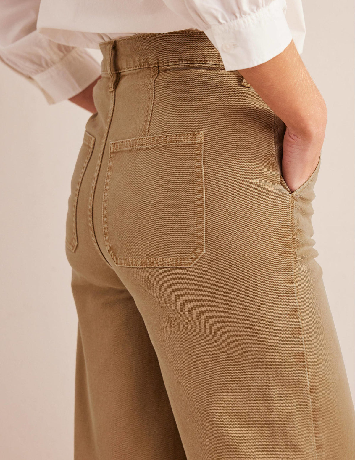 Casual Wide Leg Pants-Brown - Image 2