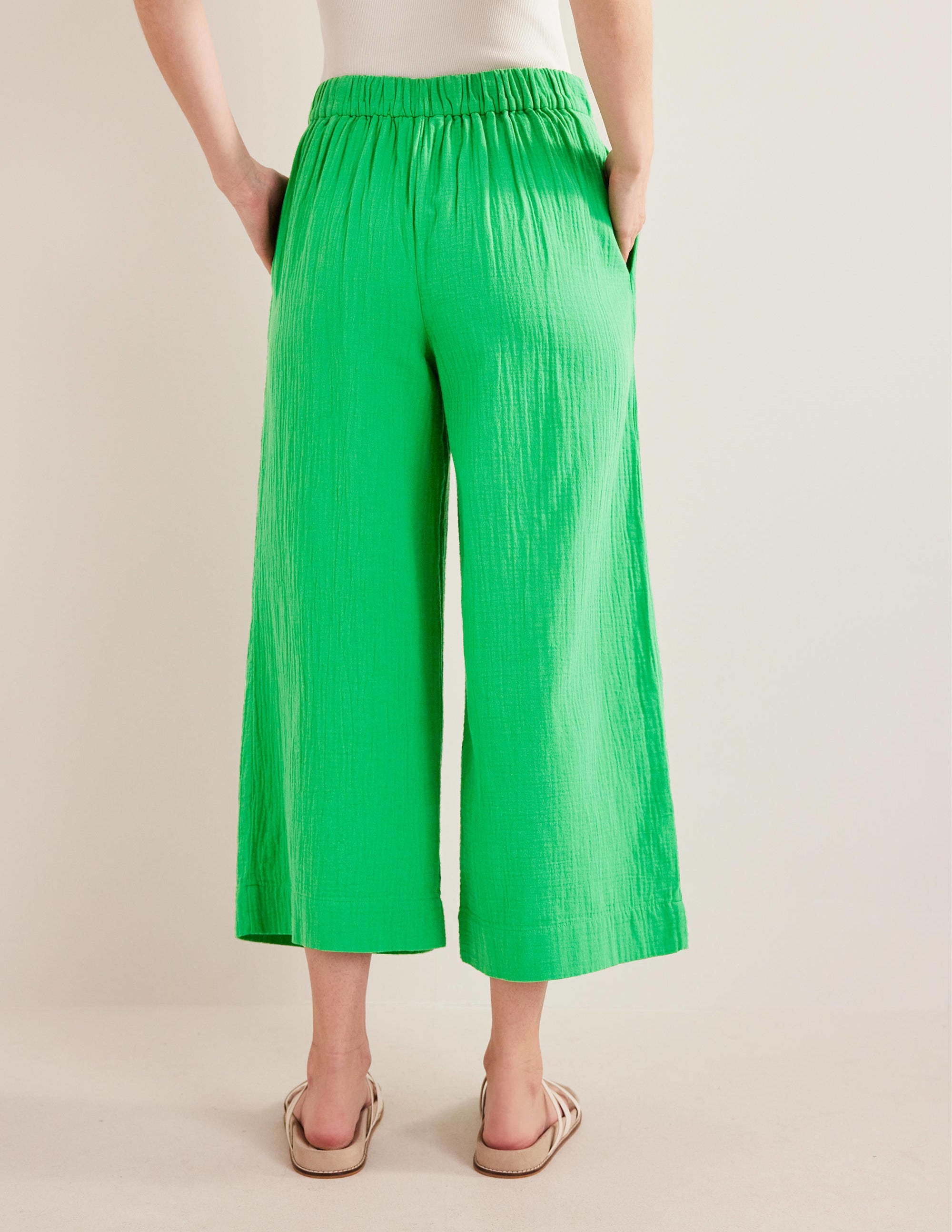 Double Cloth Pants-Bright Green - Image 3