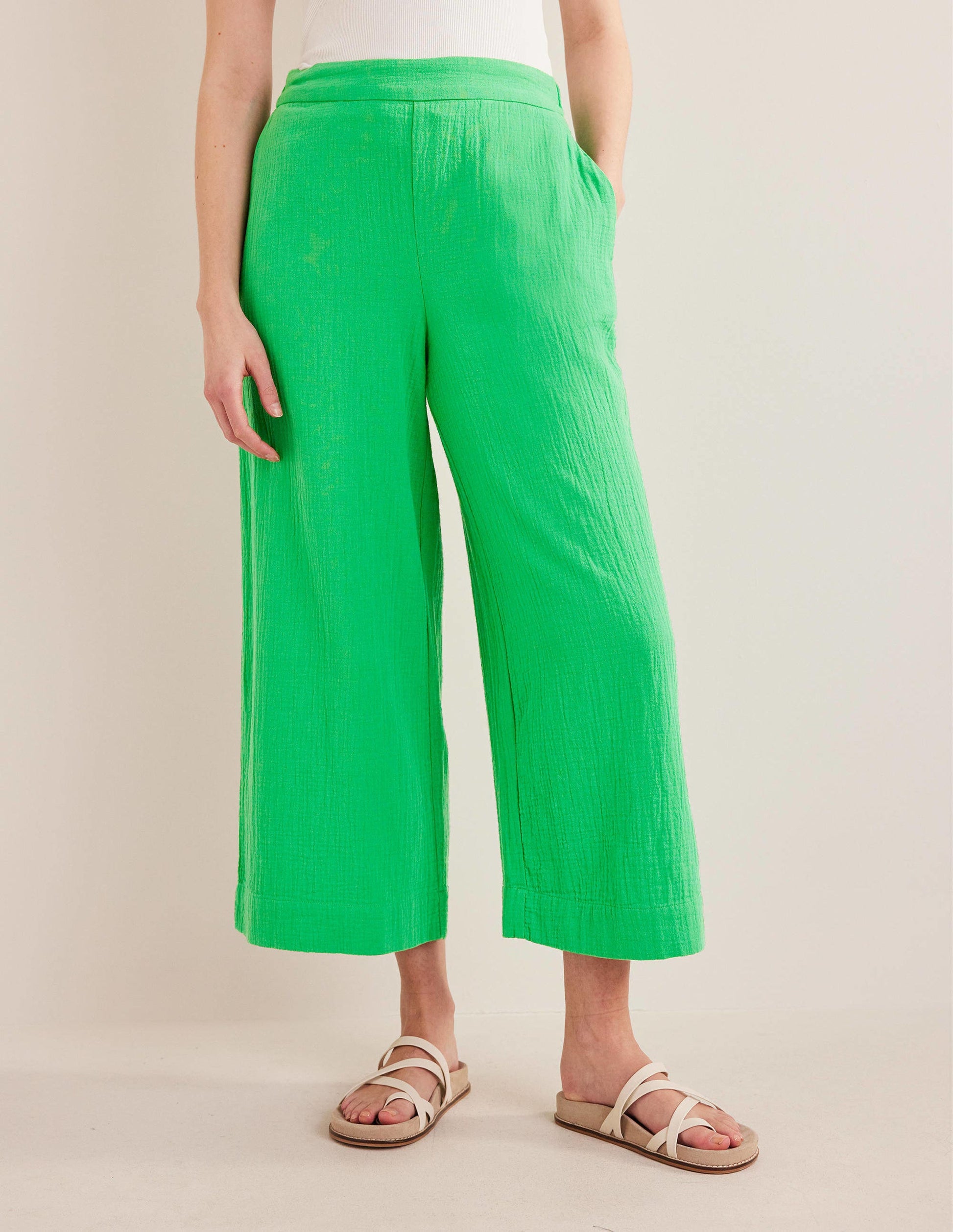 Double Cloth Pants-Bright Green-4