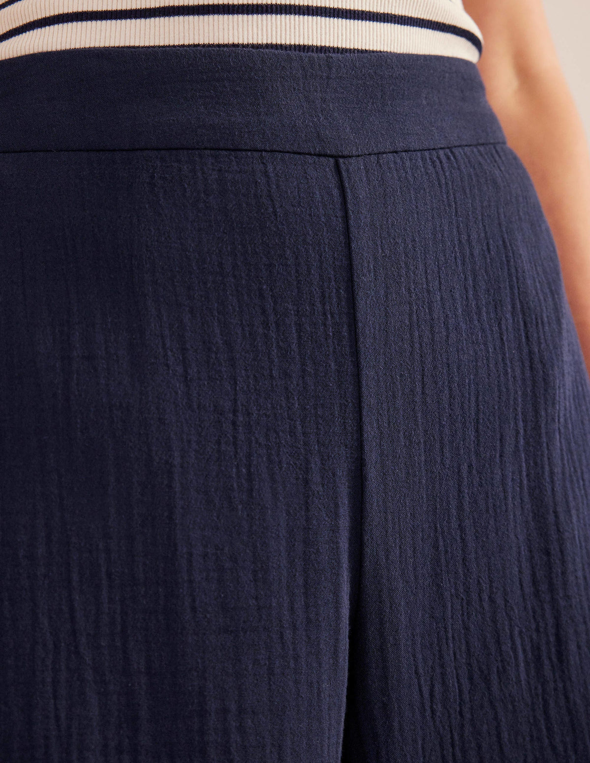 Double Cloth Pants-Navy - Image 2