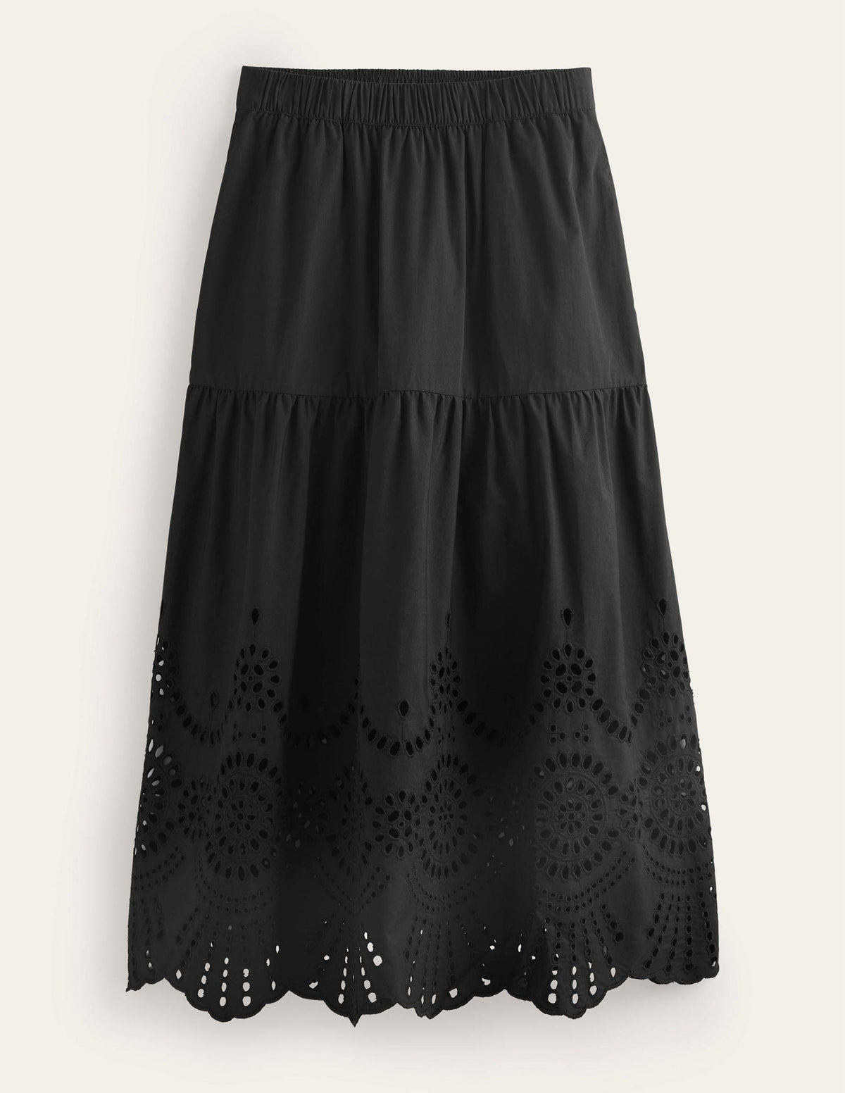Full Broderie Skirt-Black - Image 5