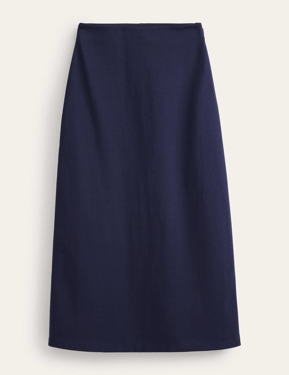 Straight Jersey Midi Skirt-Navy - Image 5