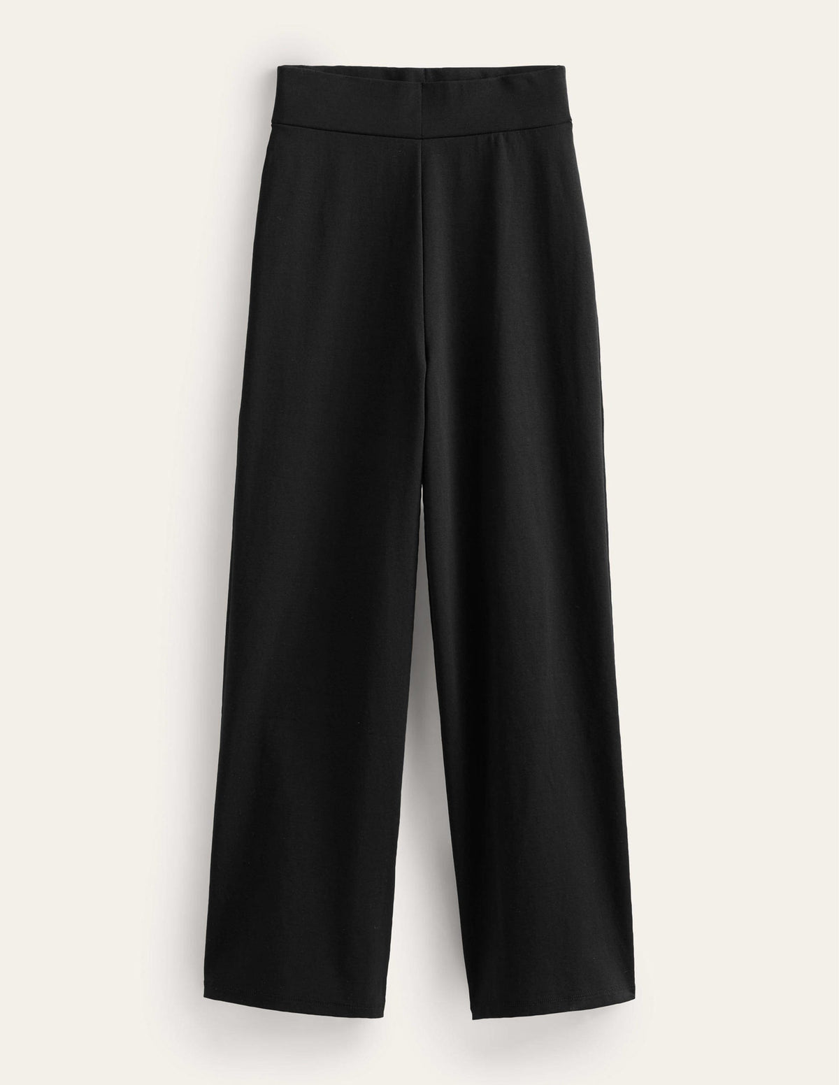 Cropped Jersey Pants-Black-5