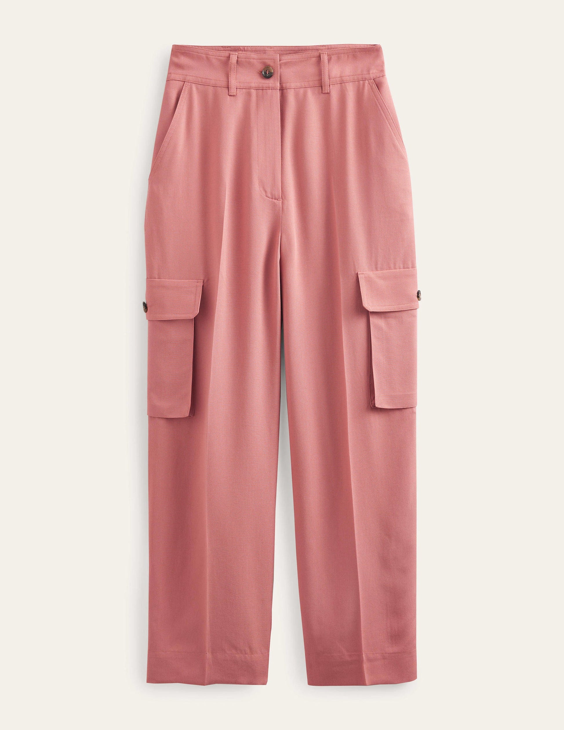 Tencel Cargo Pants-Dusty Rose-6