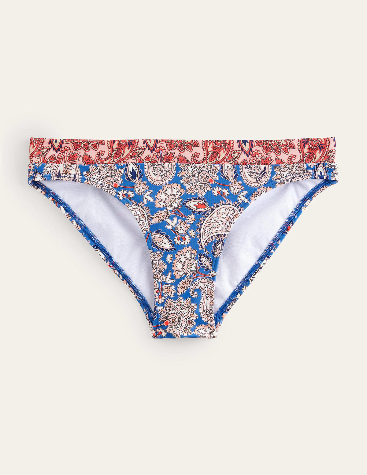 Ithaca Panel Bikini Bottoms-True Navy, Paisley Terrace-5