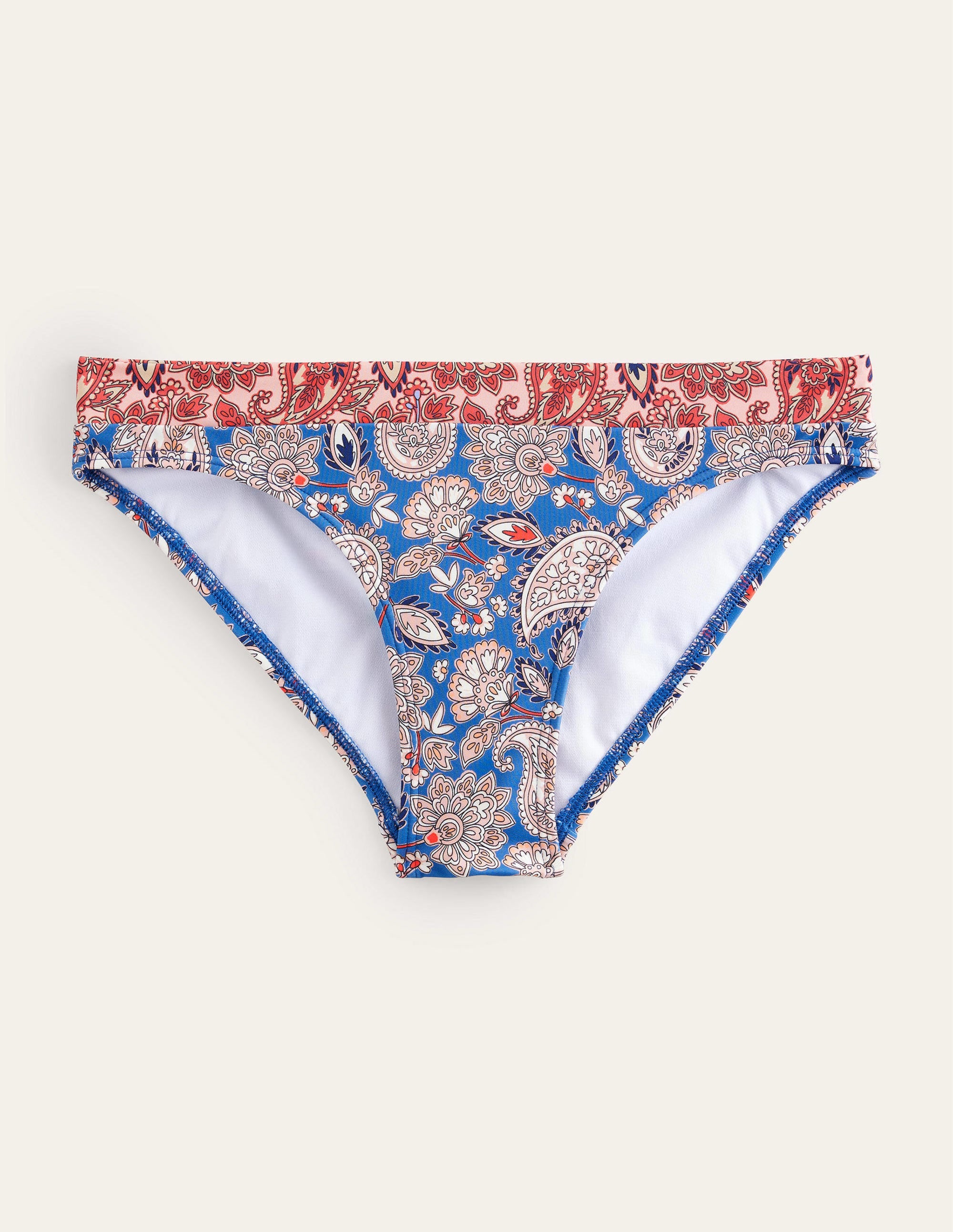 Ithaca Panel Bikini Bottoms-True Navy, Paisley Terrace - Image 5