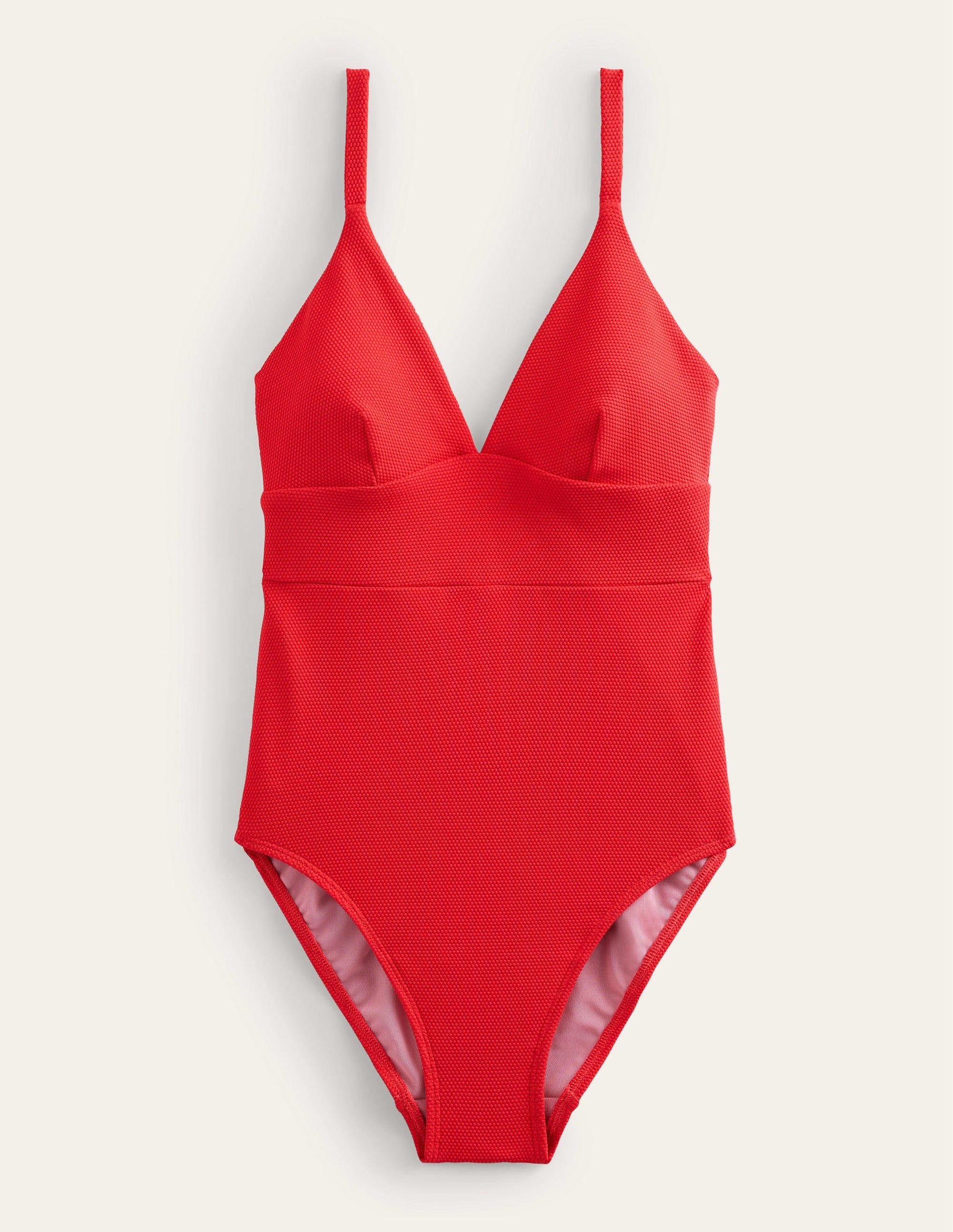 Arezzo V-neck Panel Swimsuit-Tulip Texture - Image 7