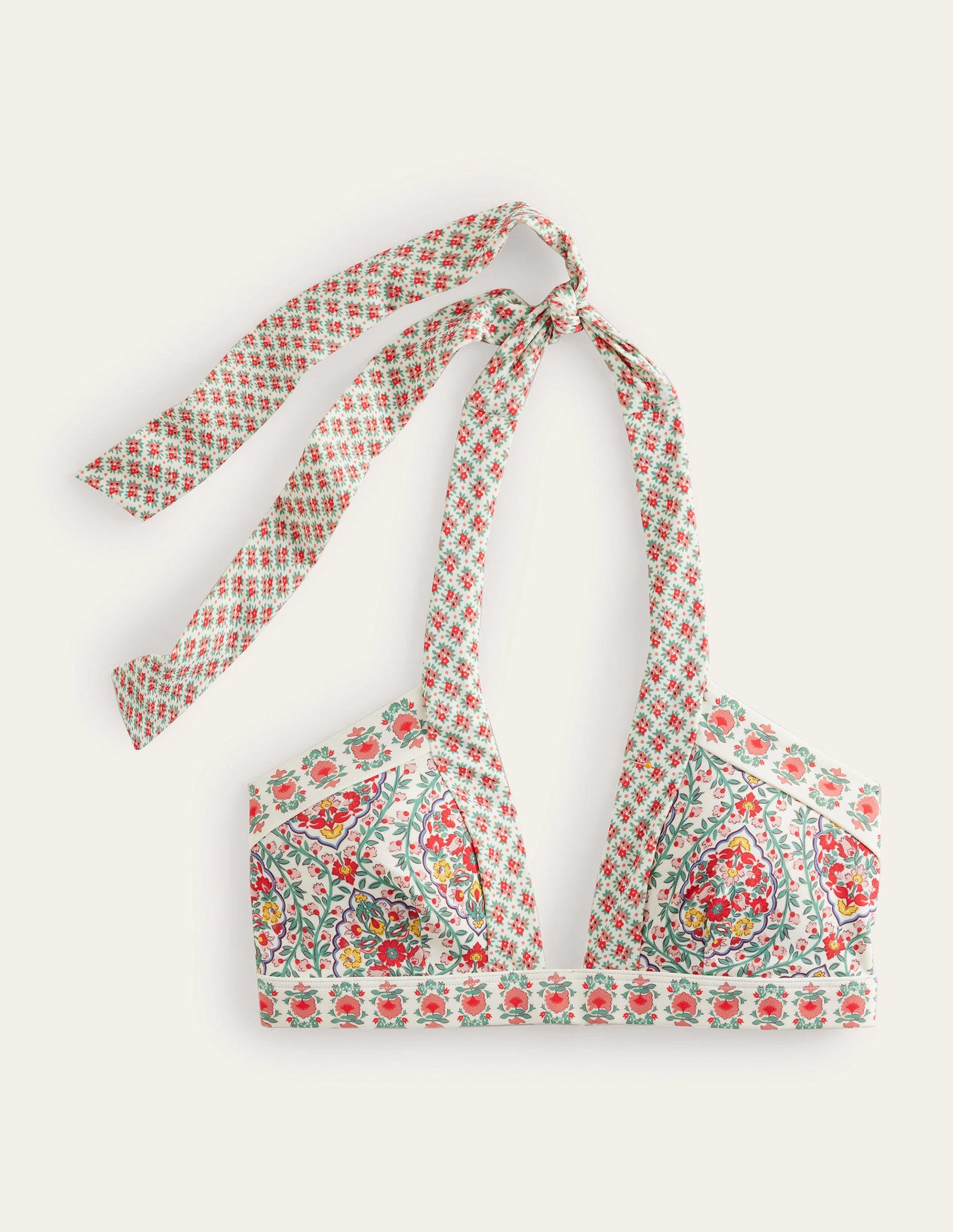 Ithaca Halter Bikini Top-Multi, Vine Terrace-5
