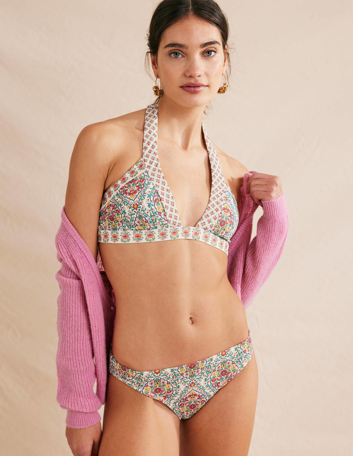 Ithaca Halter Bikini Top-Multi, Vine Terrace - Image 1