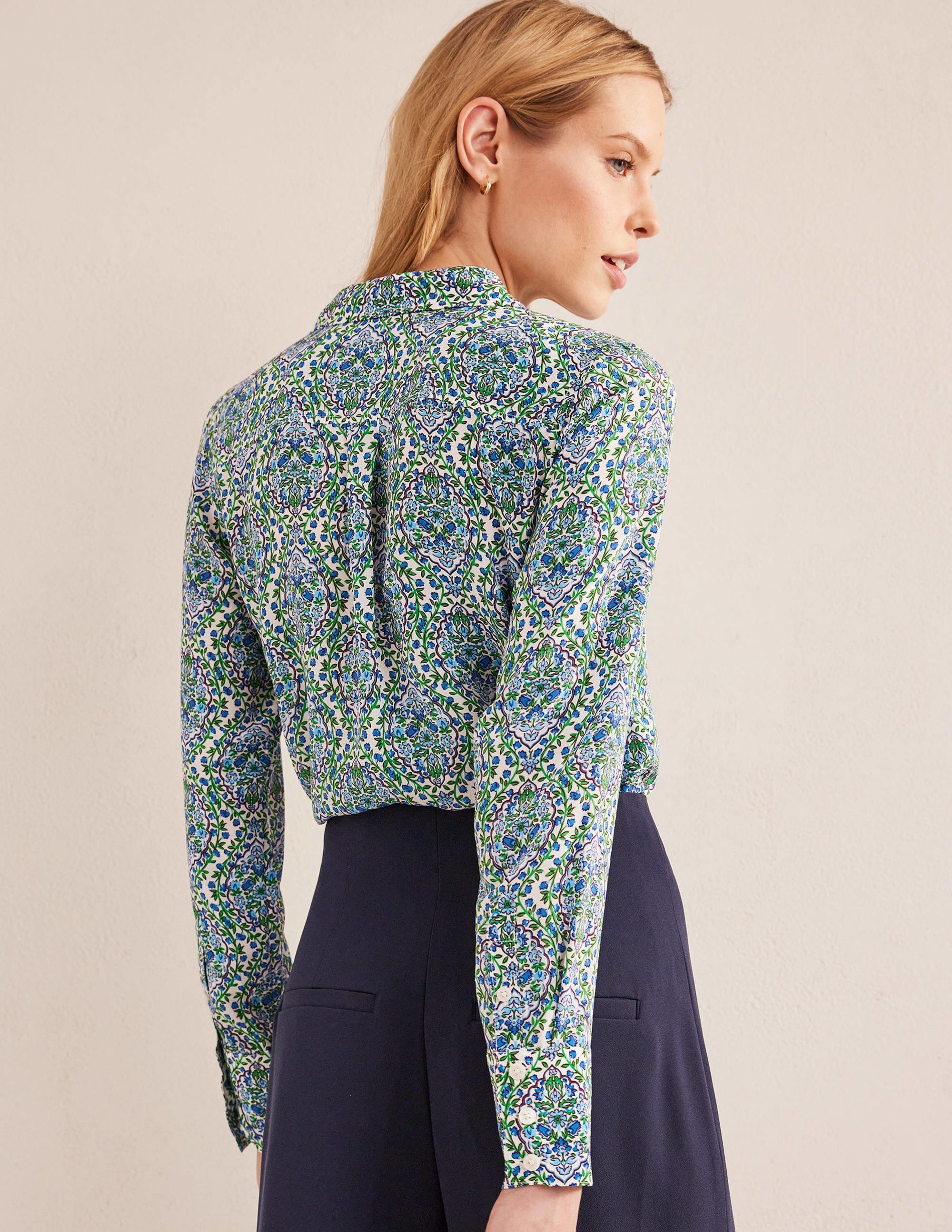 Silk Shirt-Linseed, Vine Terrace - Image 3