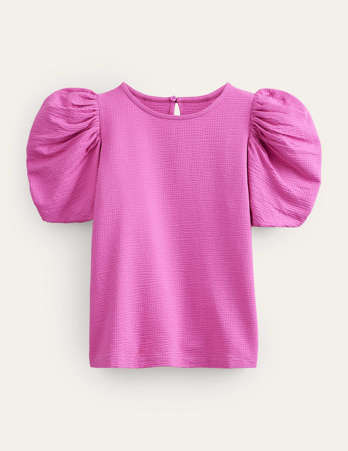 Puff Sleeve Jersey Top-Rose Violet-5