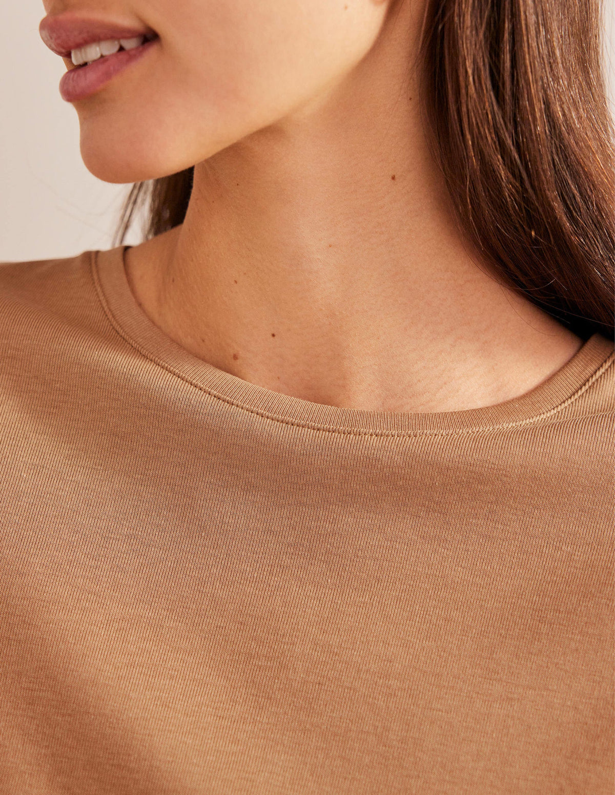 Soft Touch T-Shirt-Camel - Image 2