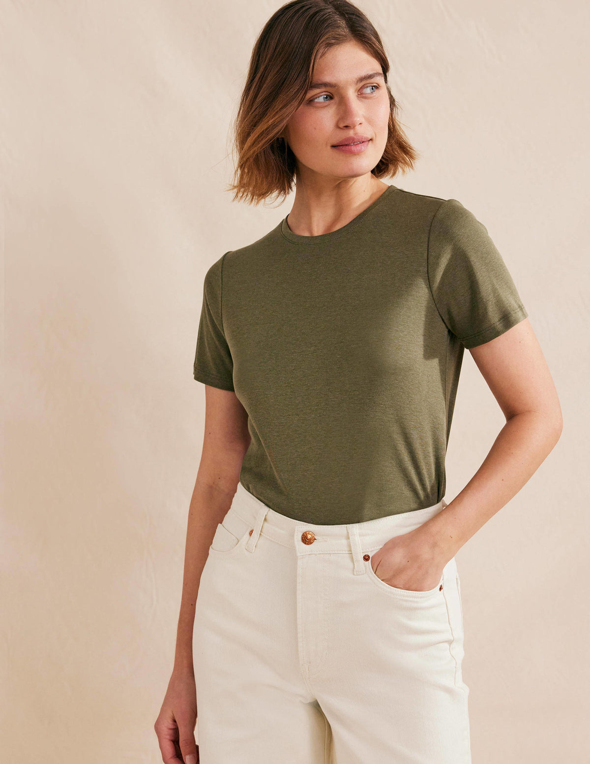 Soft Touch T-Shirt-Spruce - Image 4