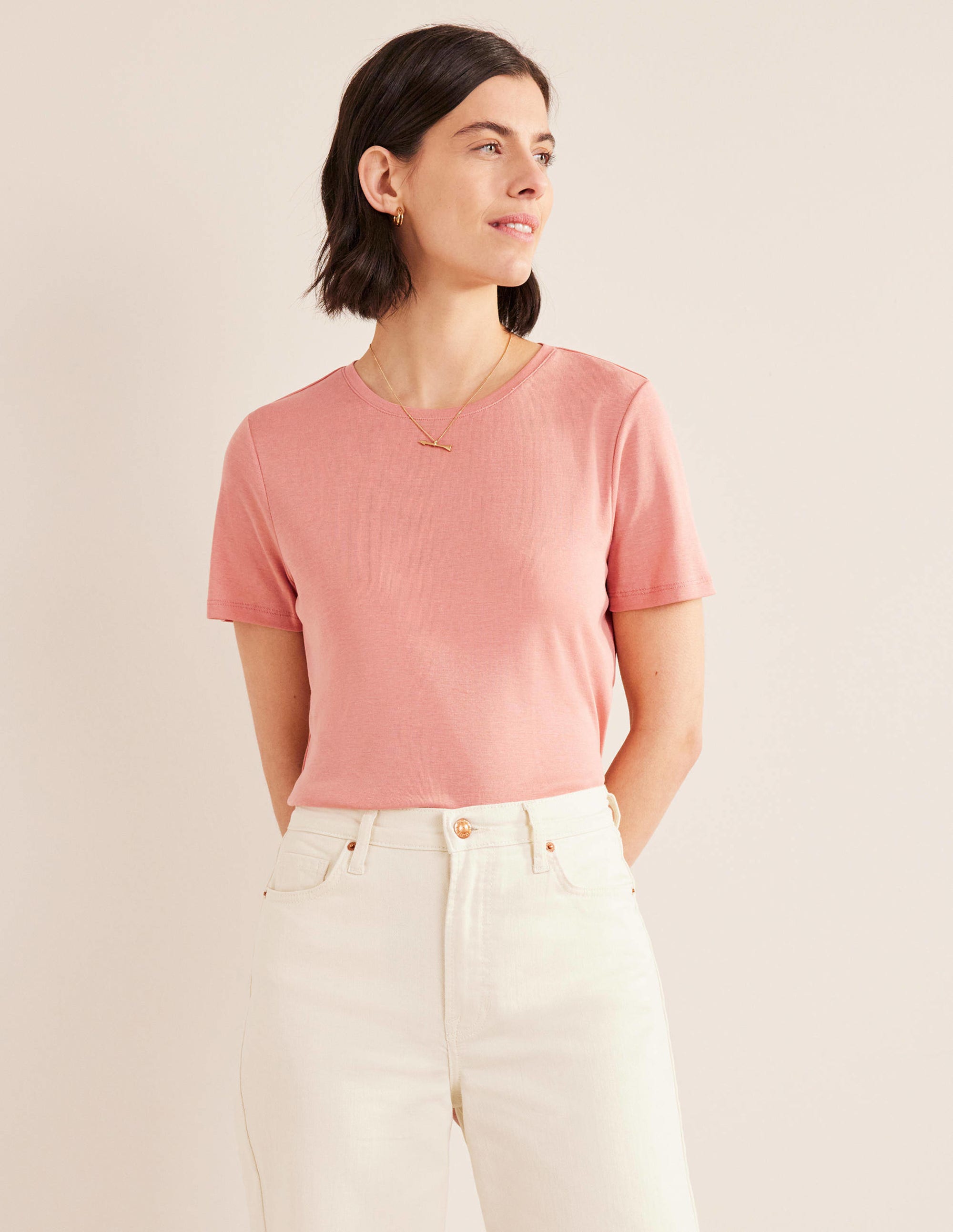 Soft Touch T-Shirt-Pink - Image 1