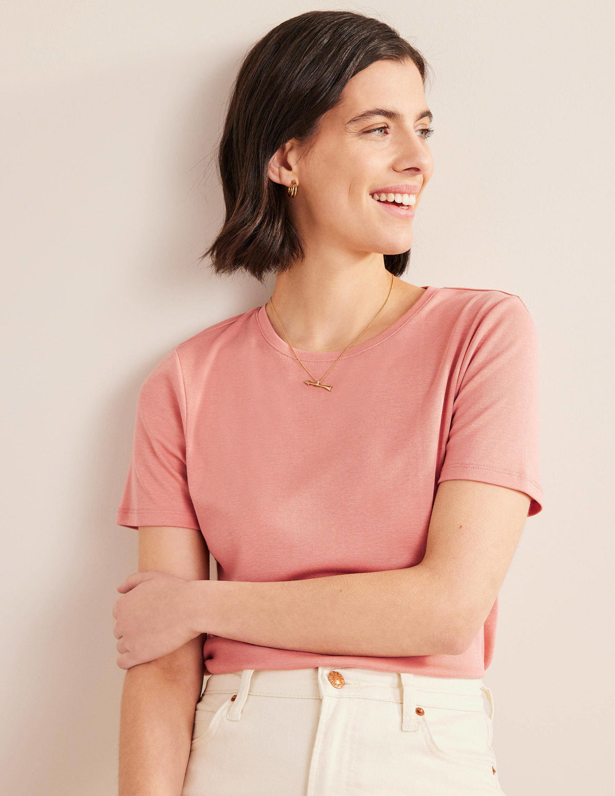 Soft Touch T-Shirt-Pink - Image 4