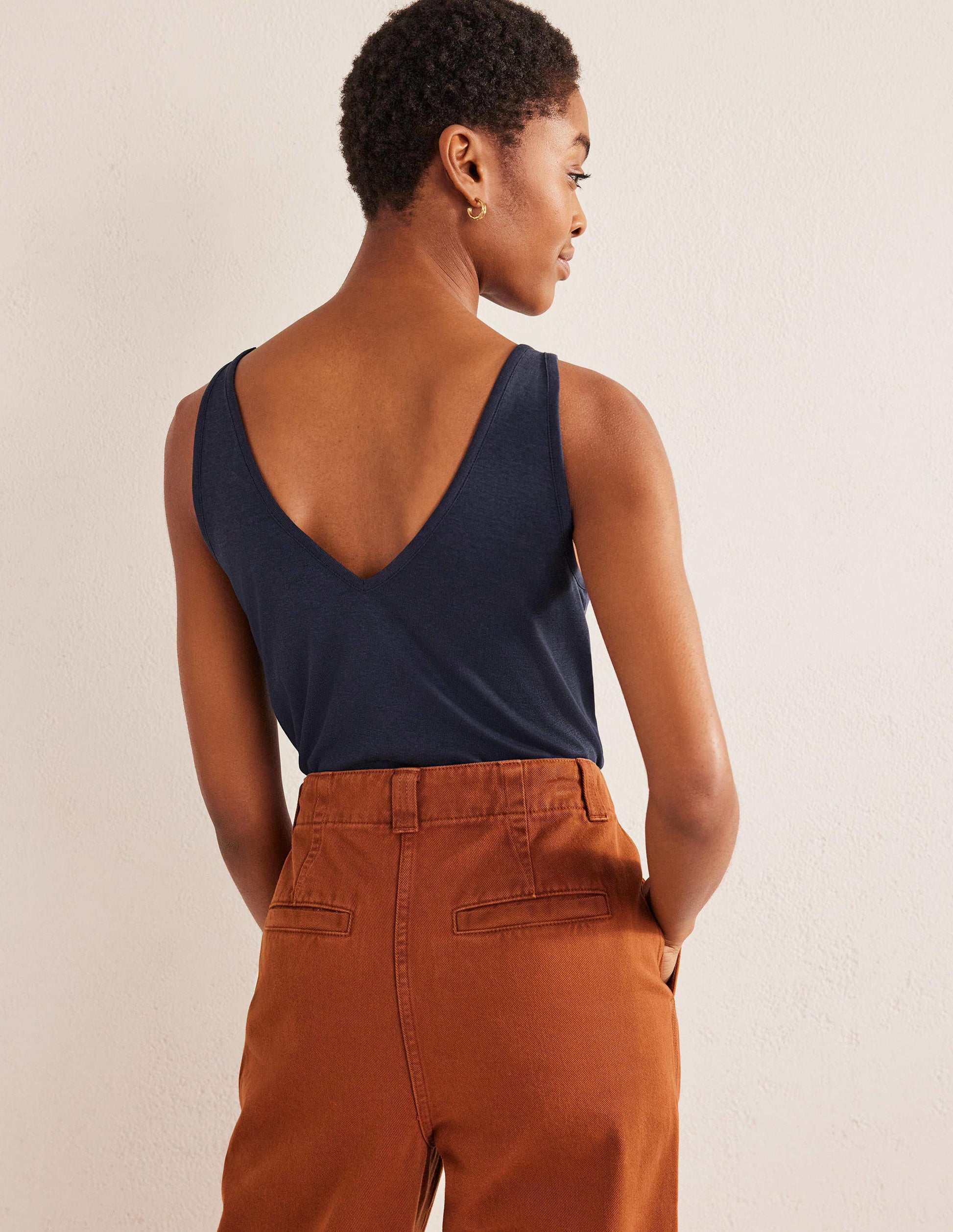 Soft Touch Tank-Navy-3