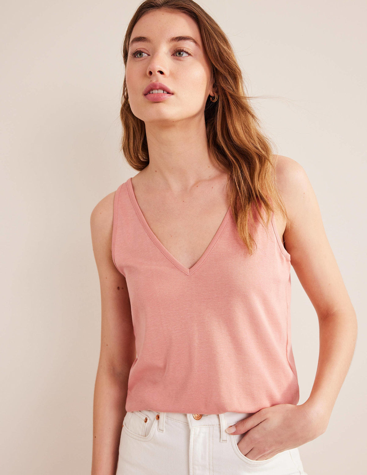 Soft Touch Tank-Pink-1