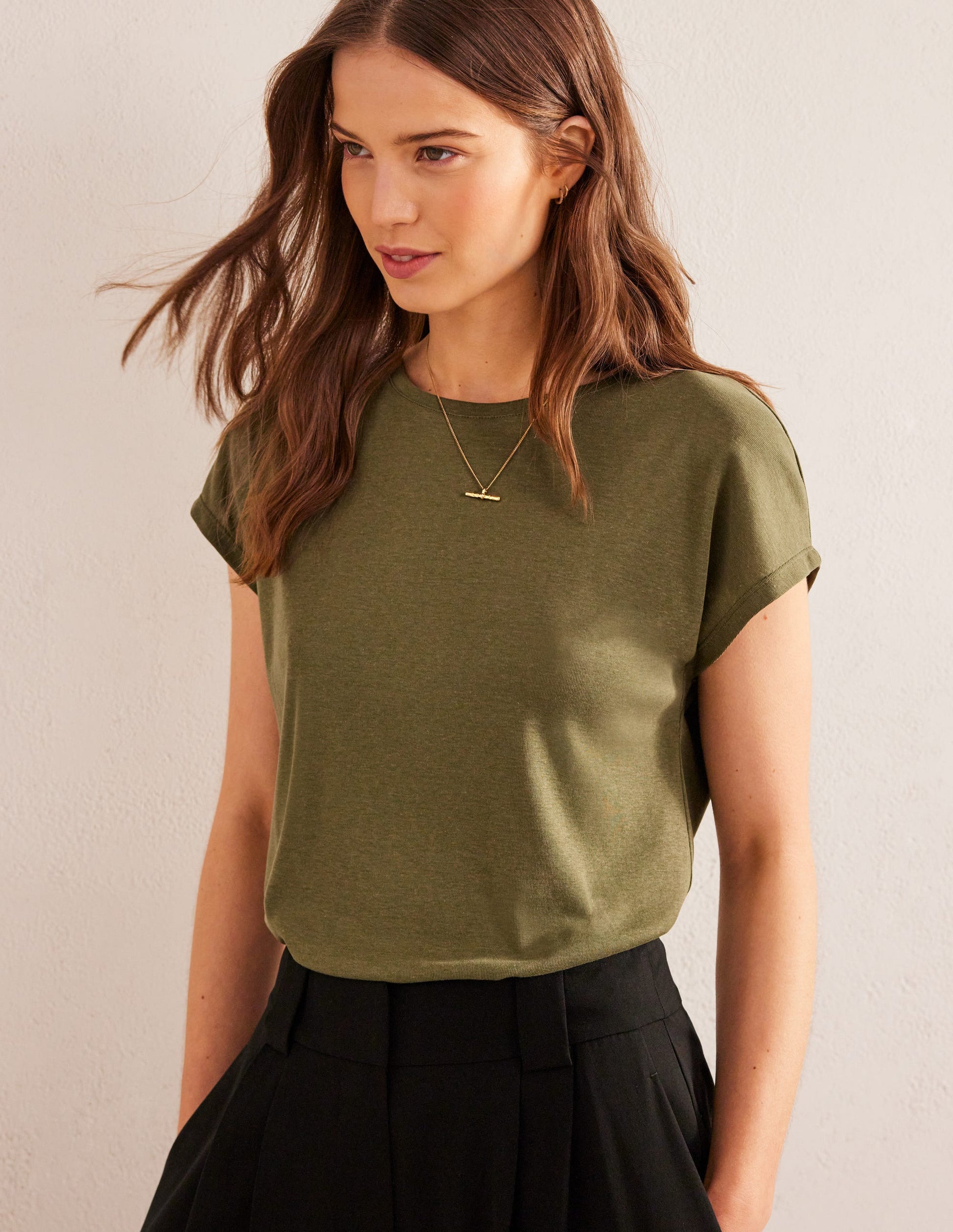 Soft Touch Sleeveless Top-Spruce-1