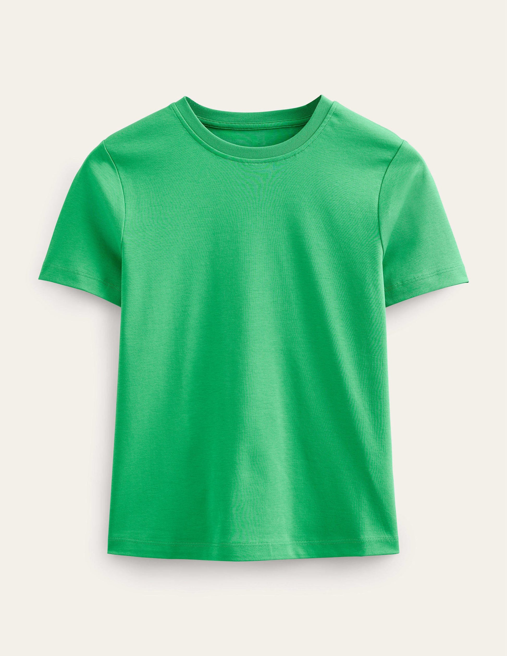 Cotton Crew Neck T-Shirt-Green Bee-5