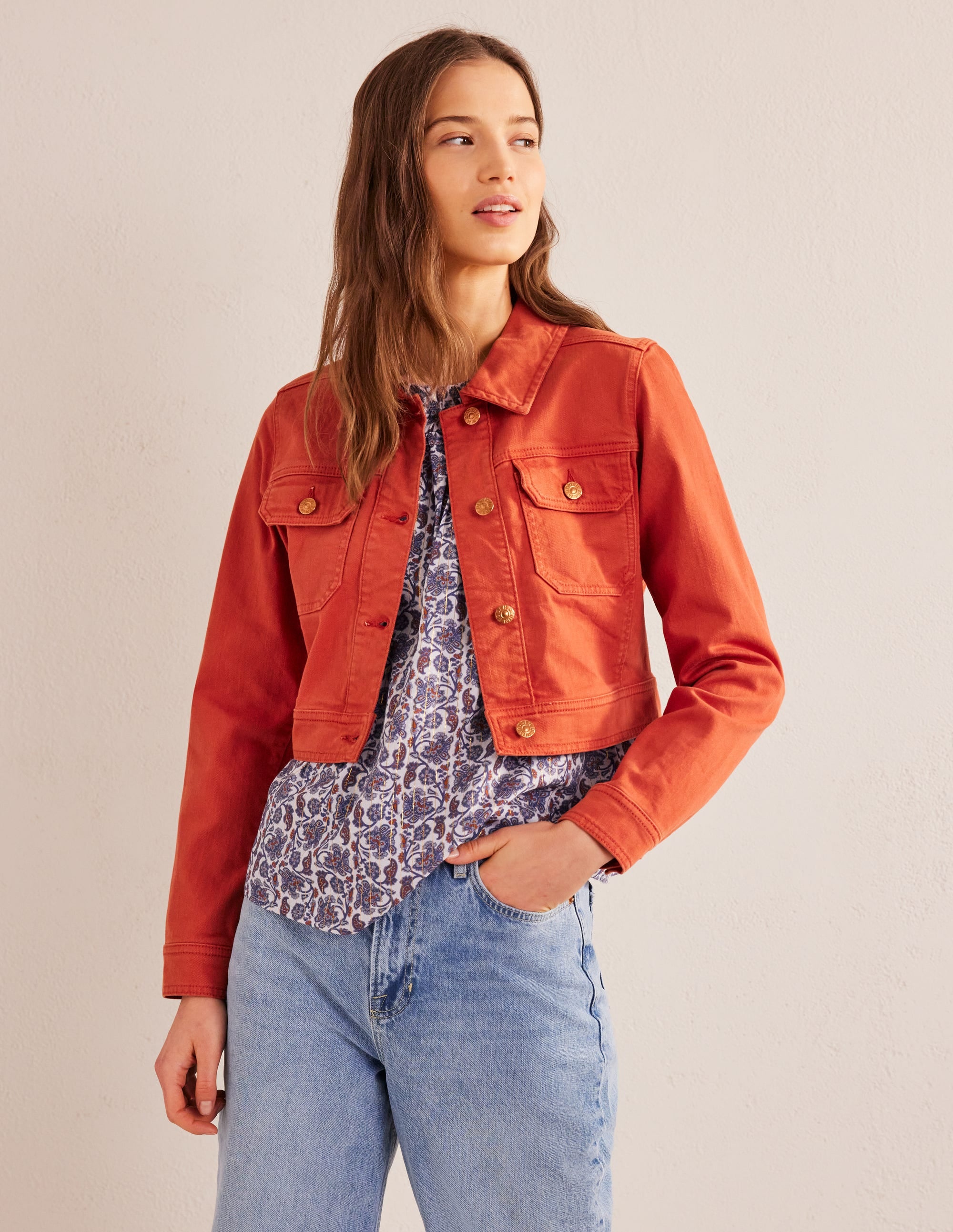 Ruched Detail Sleeveless Top-Ivory, Block Paisley - Image 4