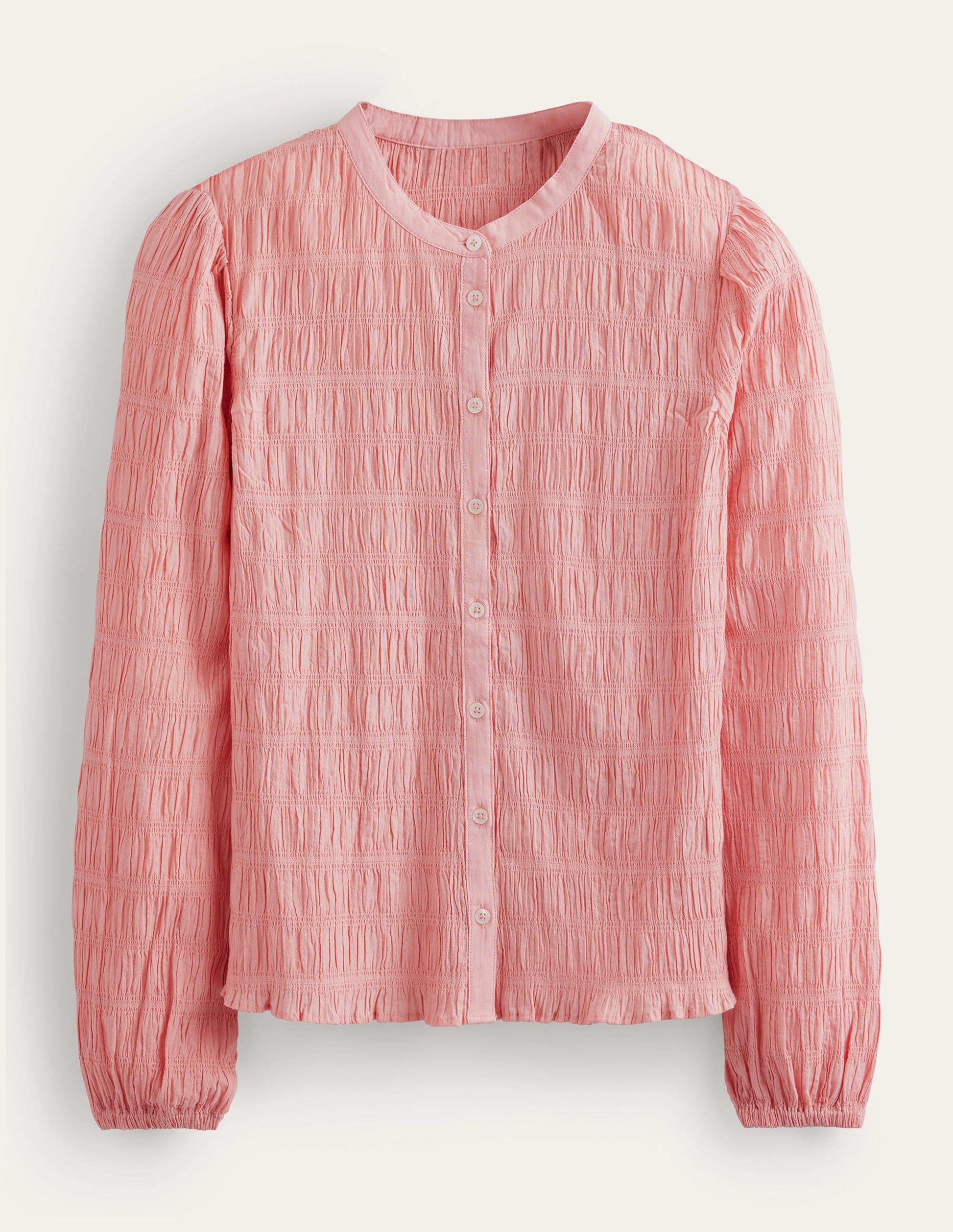 Fitted Textured Shirt-Dahlia Pink-5