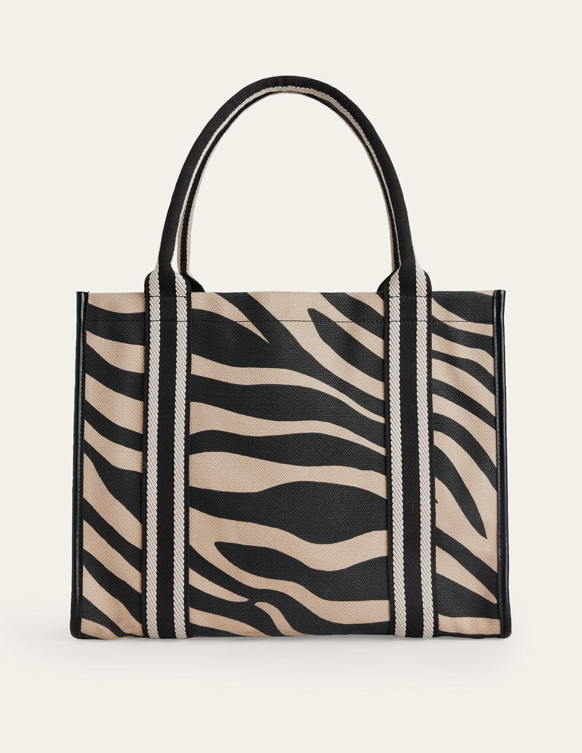 Tilda Canvas Tote Bag-Beige Tiger - Image 2