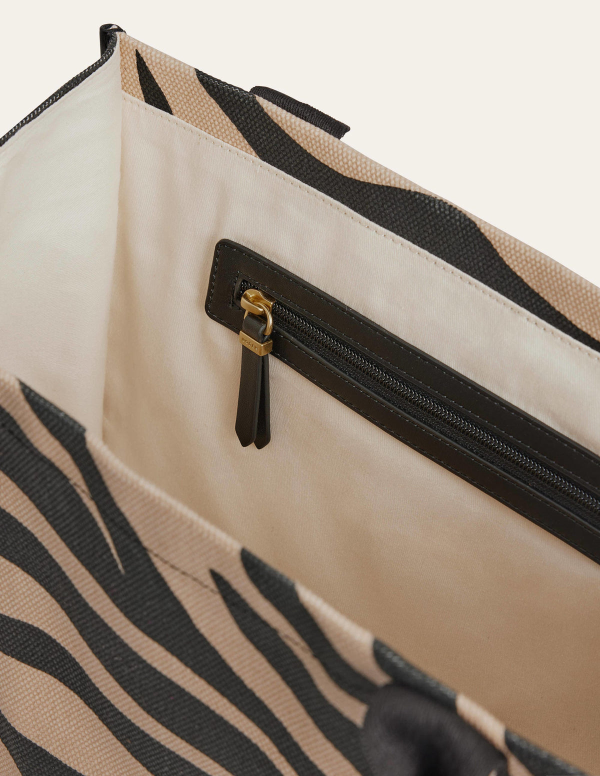 Tilda Canvas Tote Bag-Beige Tiger-4
