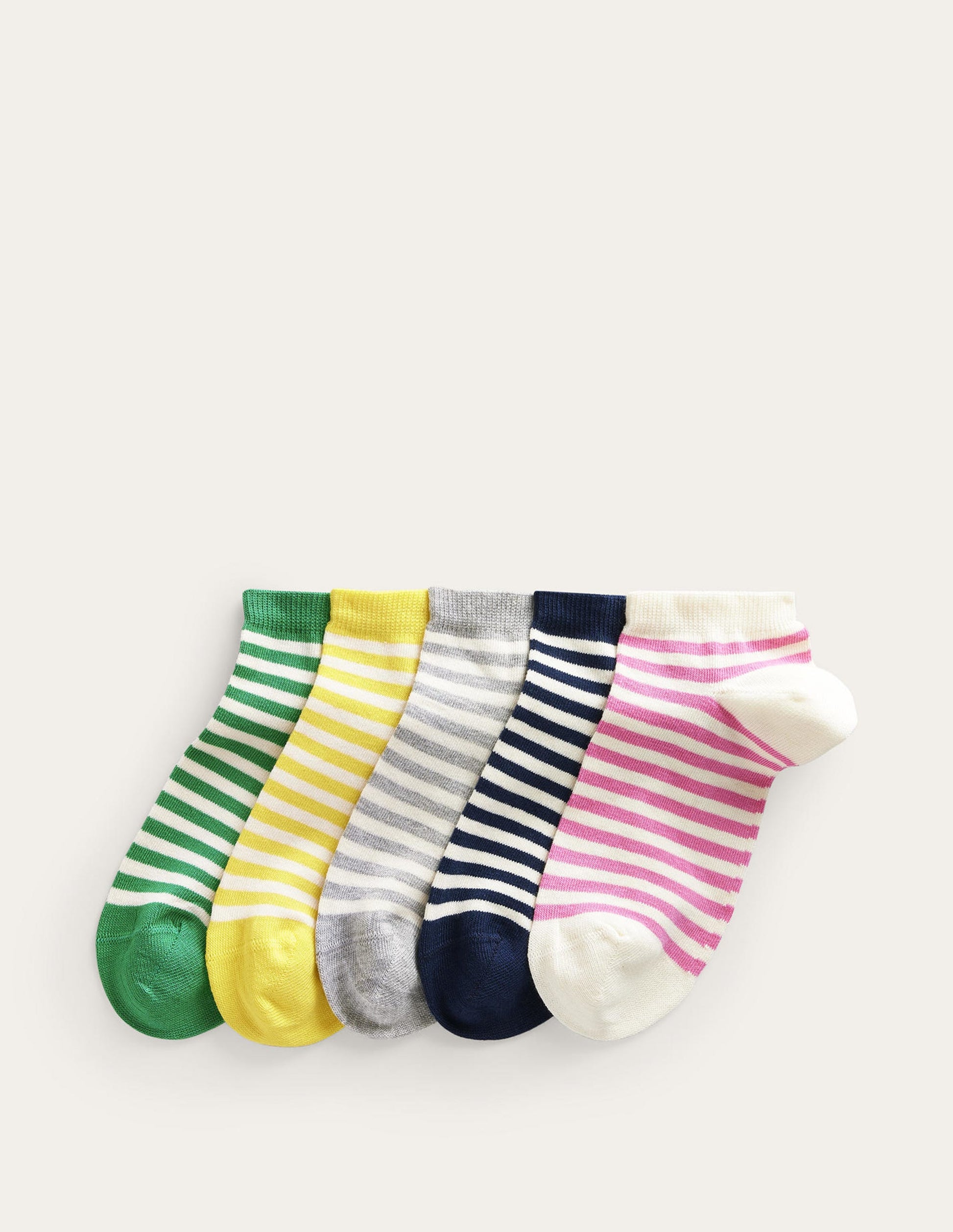 5 Pack Trainer Socks-Breton Stripe-1