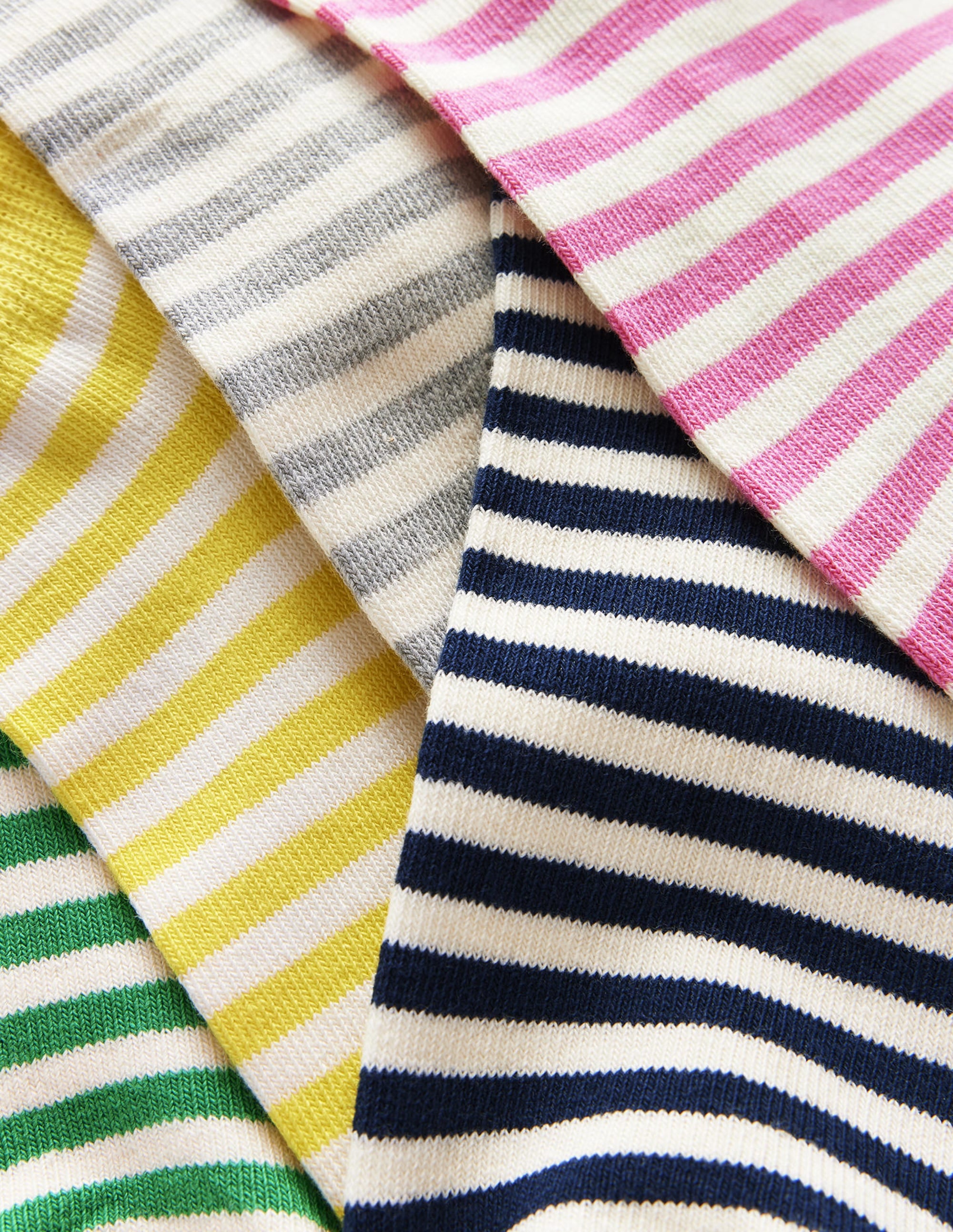 5 Pack Trainer Socks-Breton Stripe - Image 2