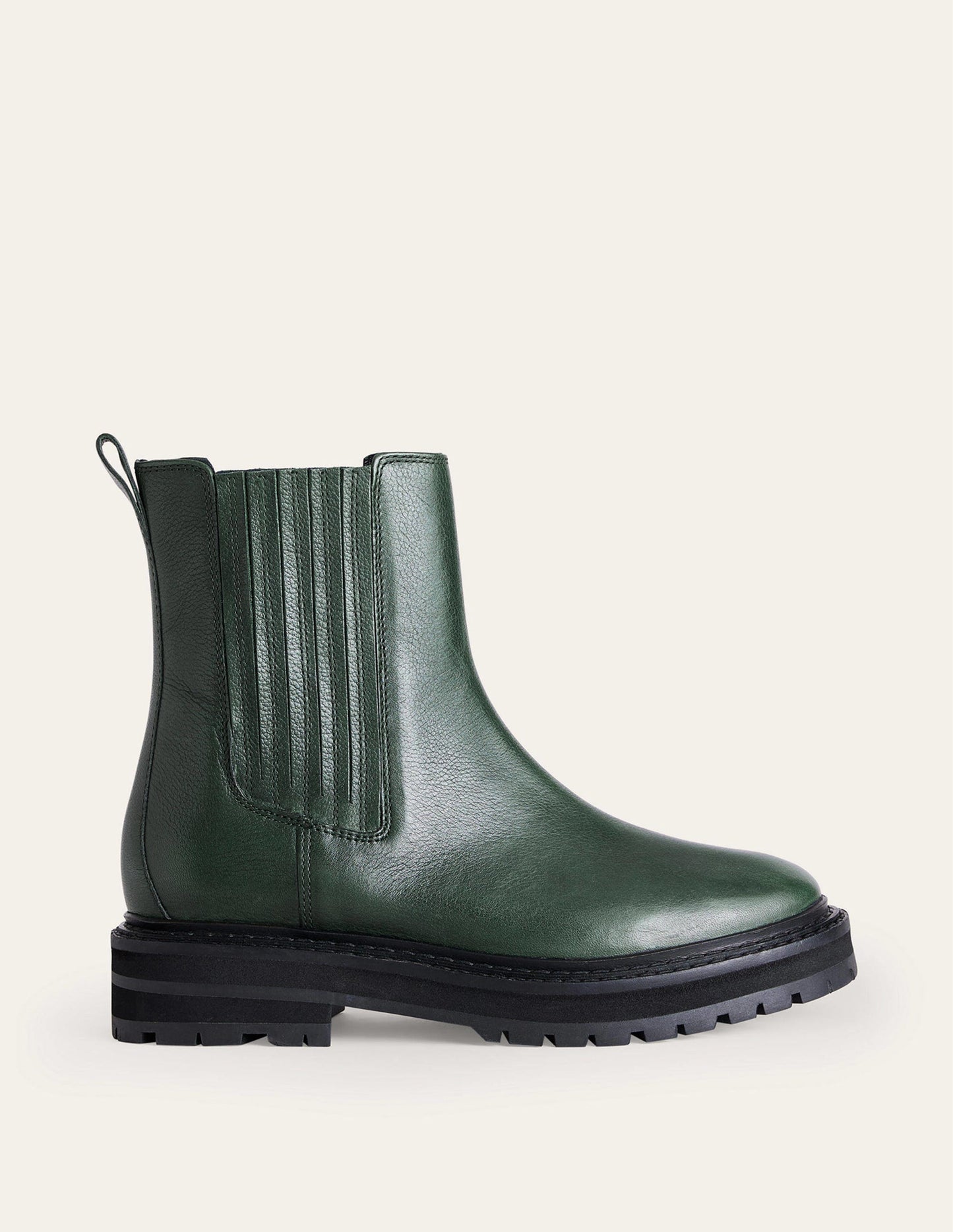 Sadie Chunky Chelsea Boots-Chatsworth Green Malaga