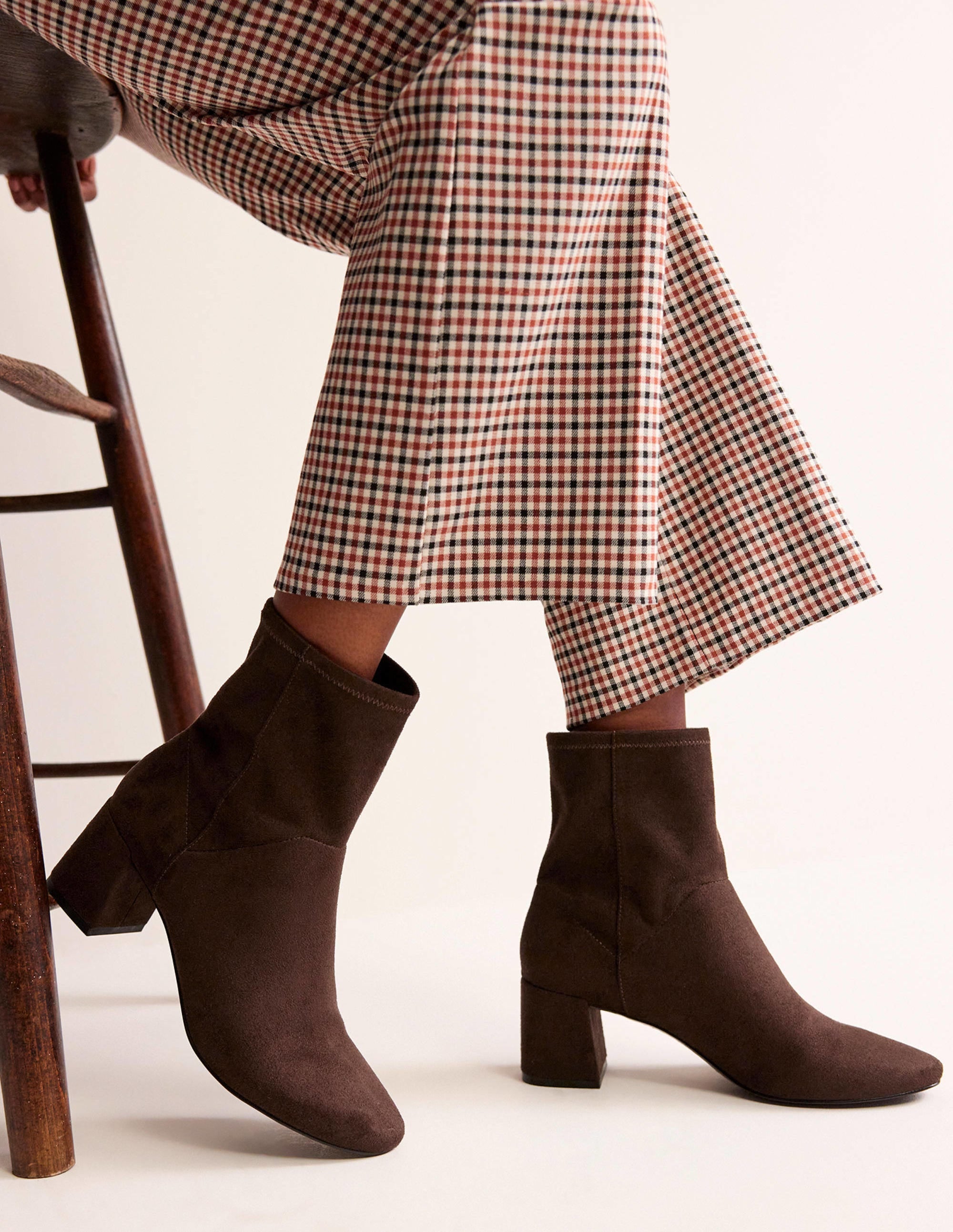 Stretch Ankle Boot-Chocolate - Image 1