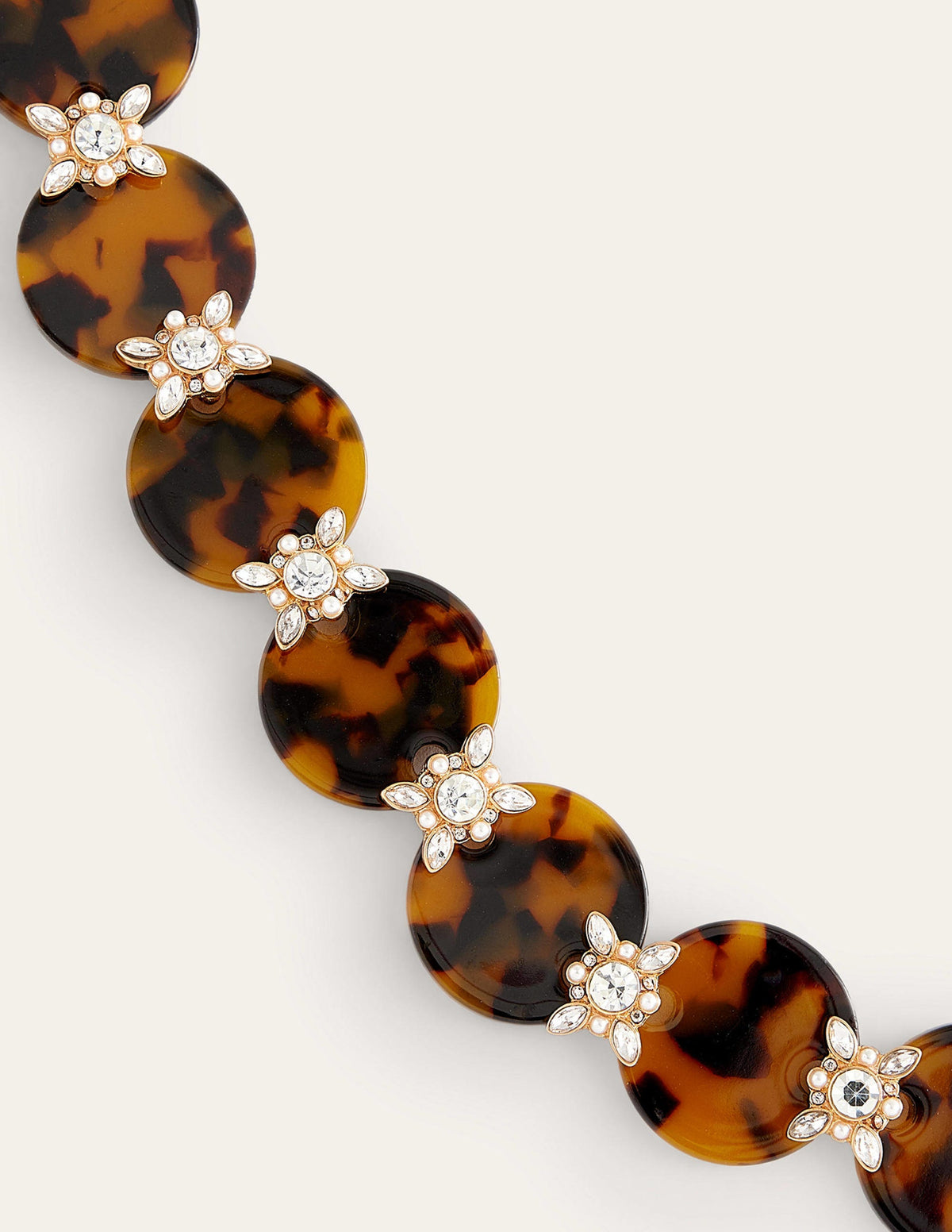 Tortoiseshell Resin Necklace-Tort - Image 3