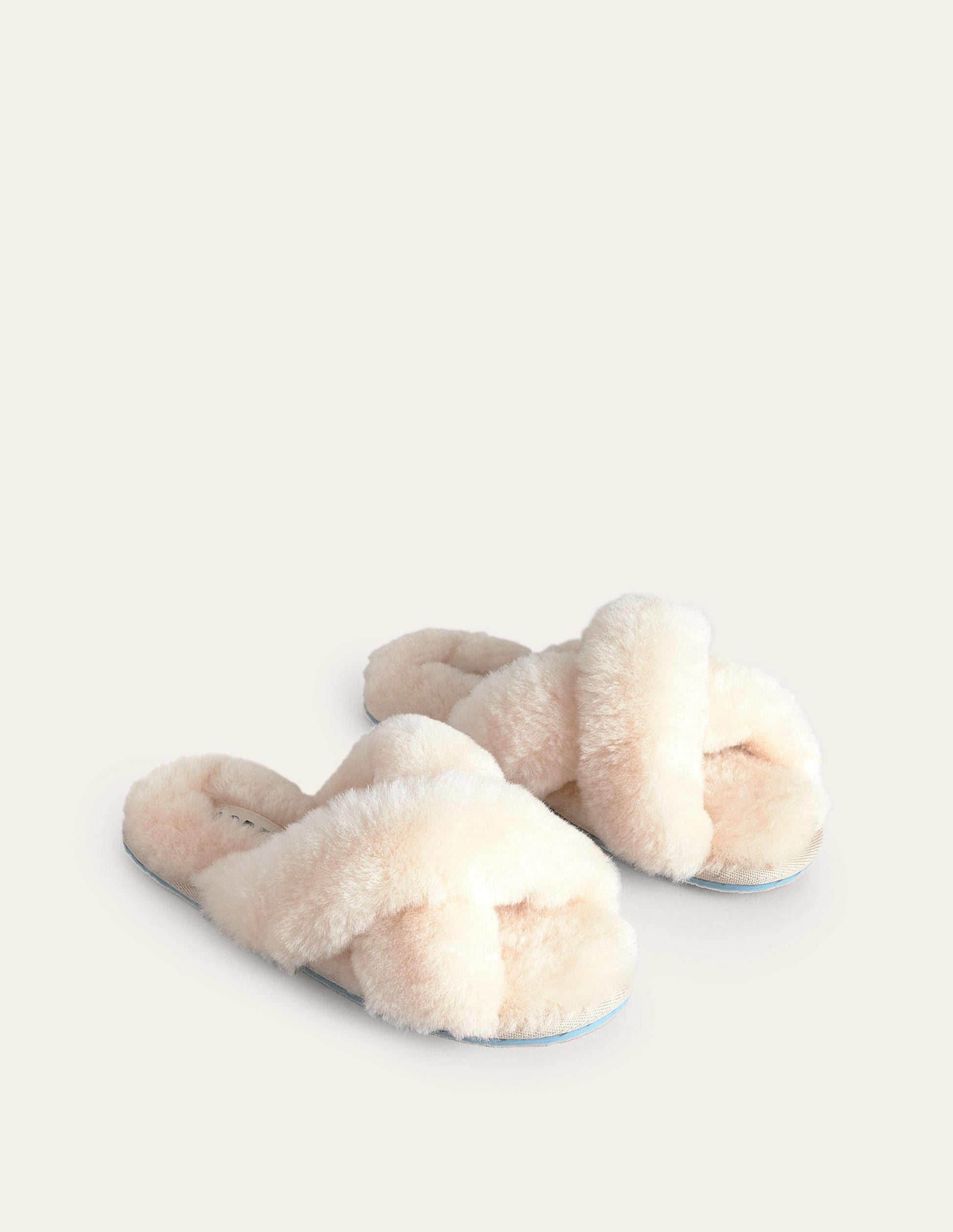 Sheepskin Slippers-Cream-3