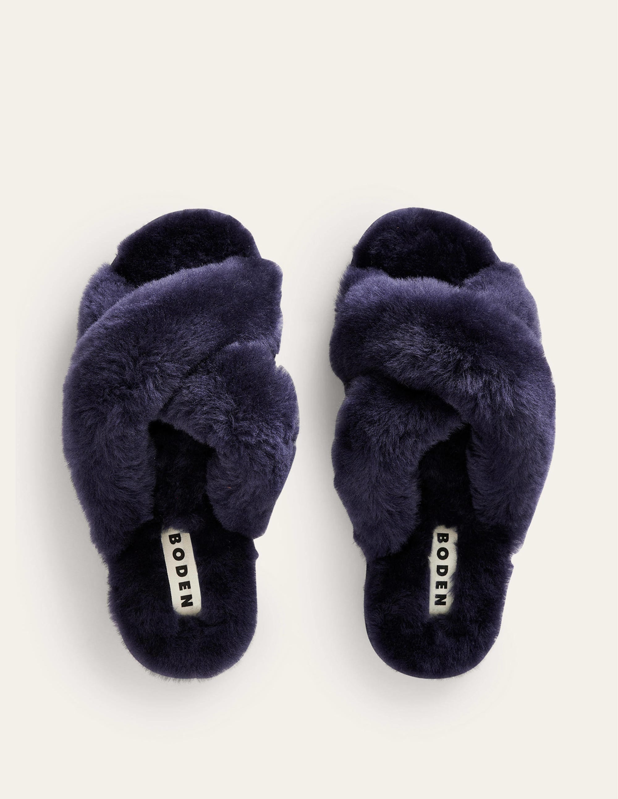 Sheepskin Slippers-Navy - Image 5