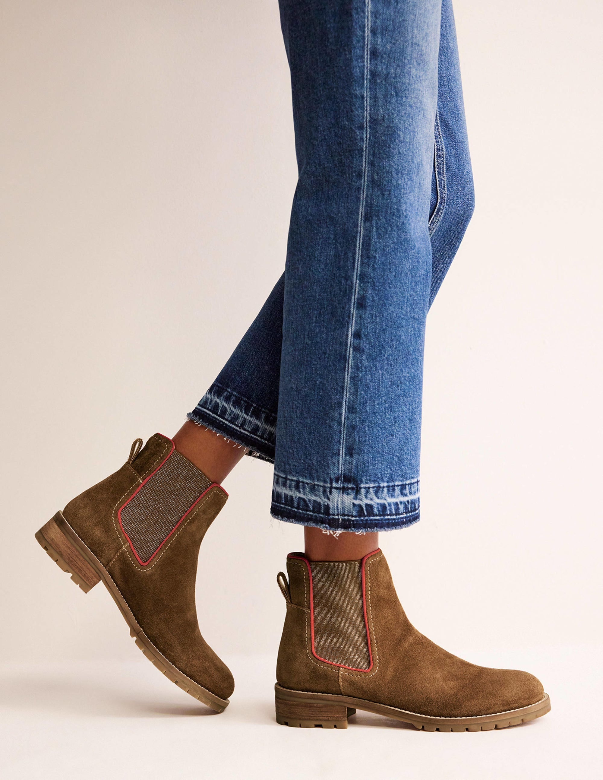 Freya Chelsea Boots-Tan - Image 1