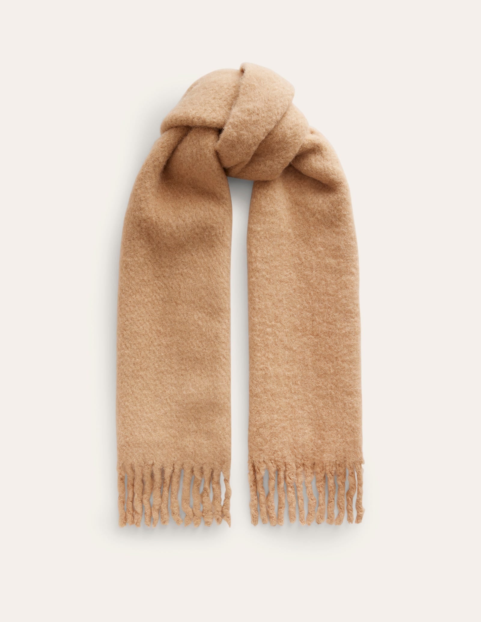 Fluffy Scarf-Camel-2