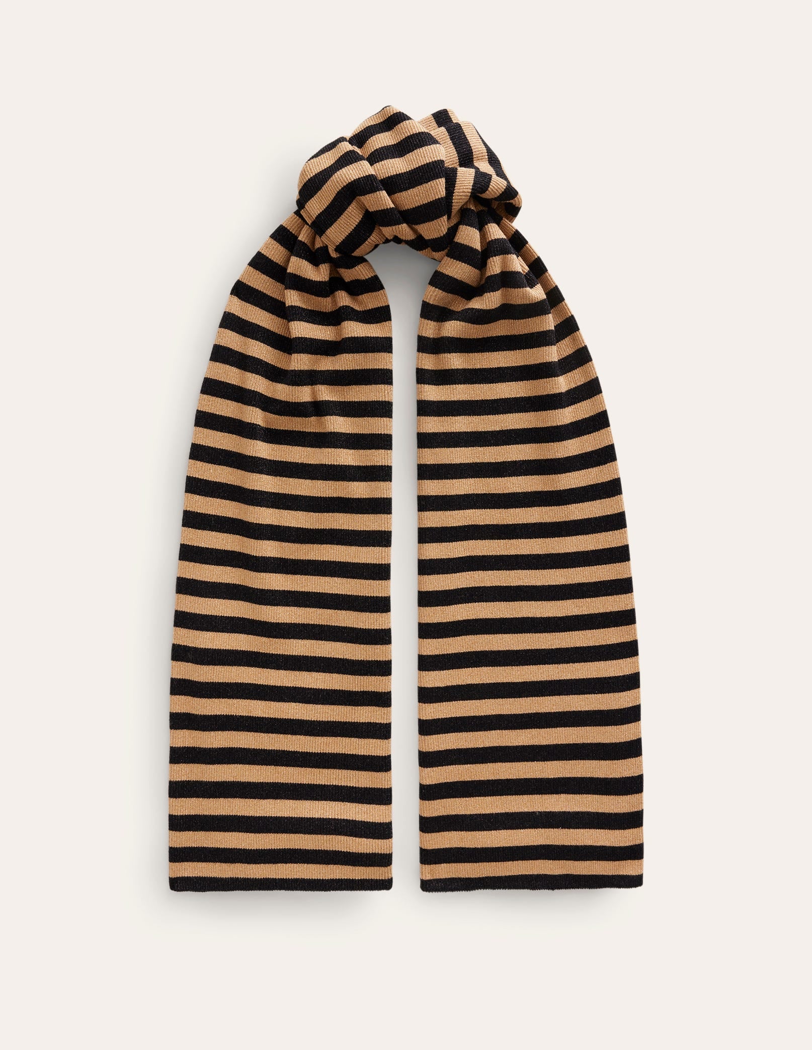 Metallic-Stripe Scarf-Black and Gold-2