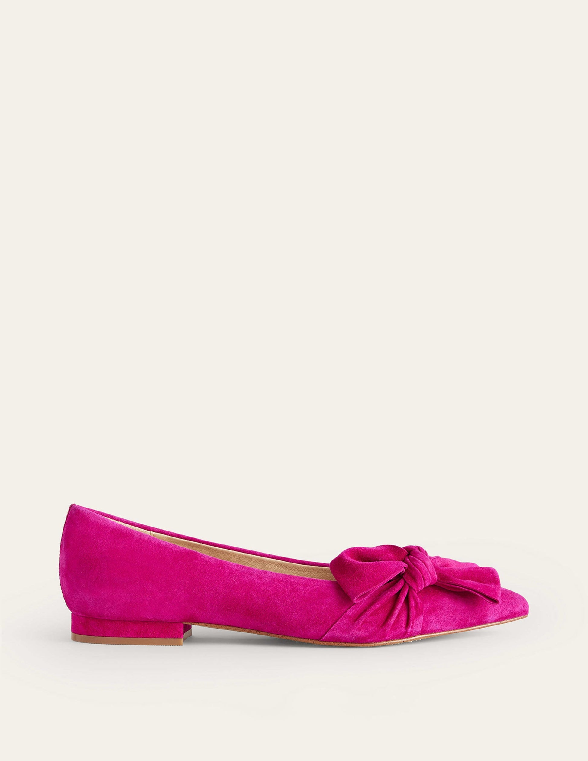 Bow Ballet Flats-Vibrant Plum Suede-2