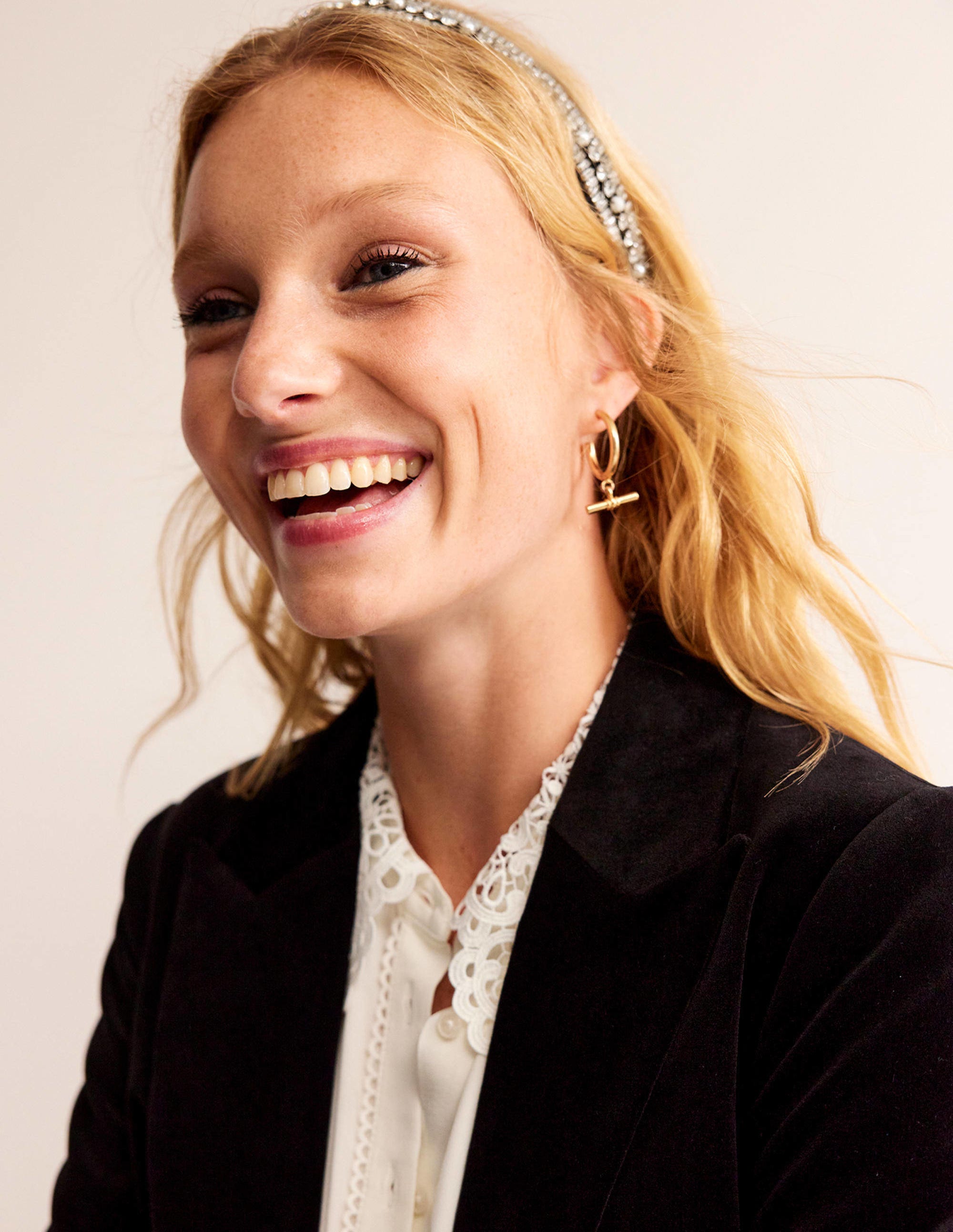 Embellished Headband-Silver - Image 1