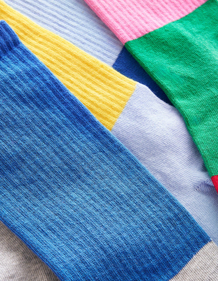 5-Pack Boot Socks-Colourblock