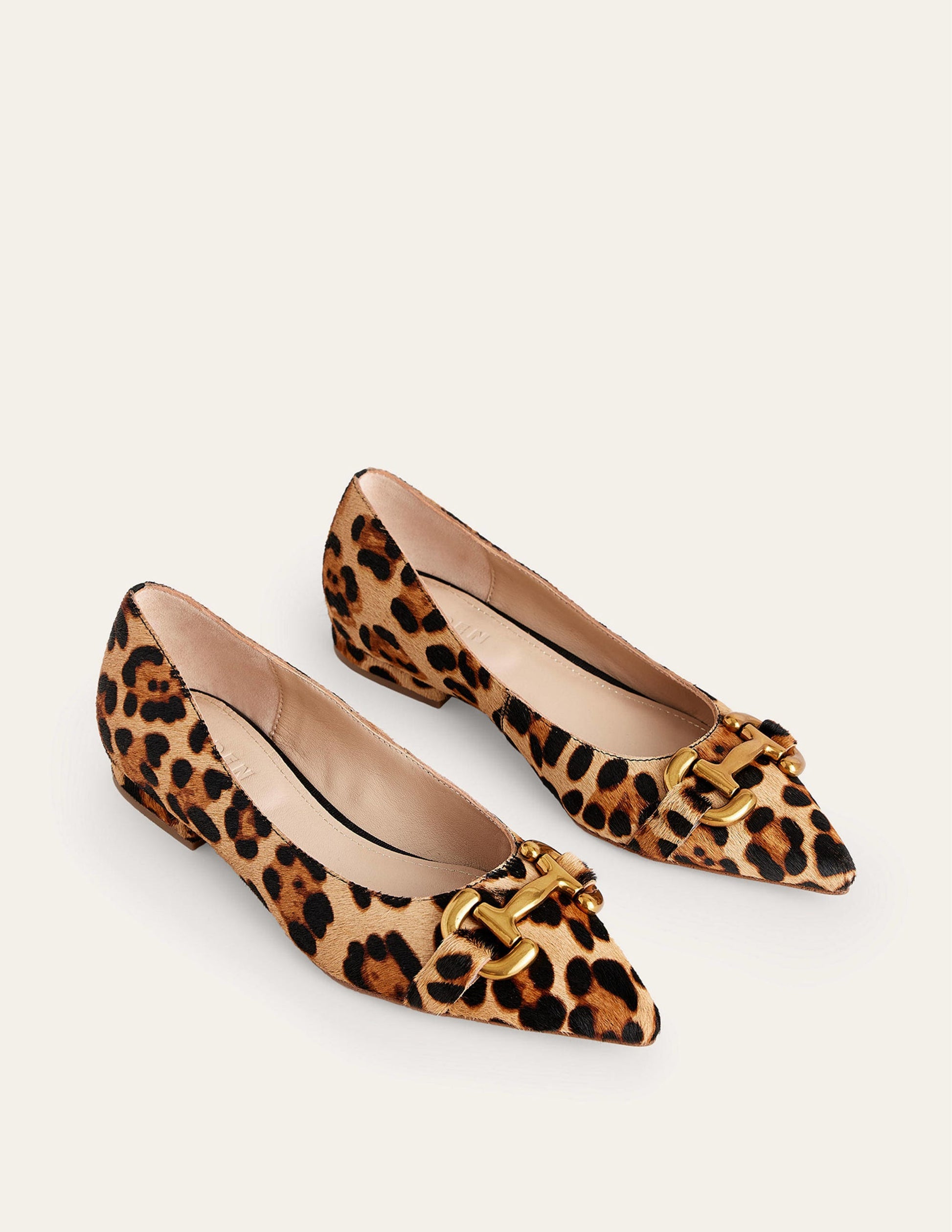 Iris Snaffle Ballet Flats-Classic Leopard Pony Hair-3
