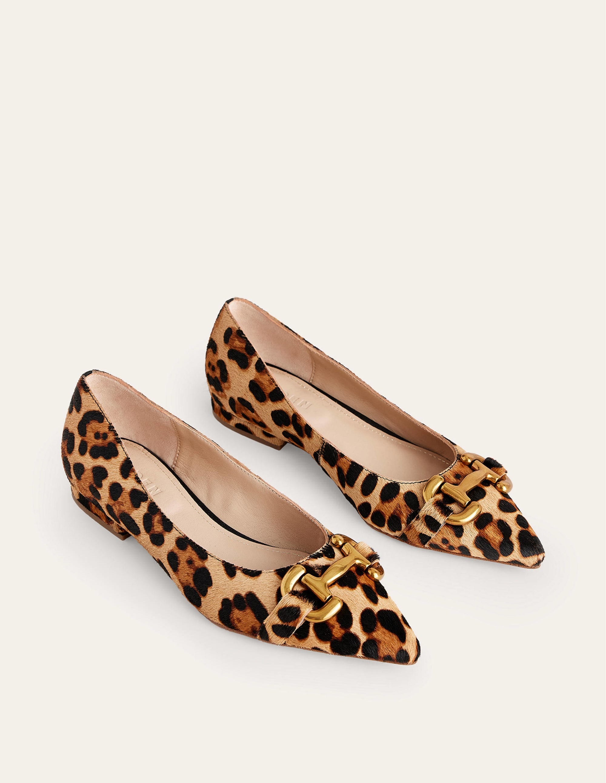 Iris Snaffle Ballet Flats-Classic Leopard Pony Hair - Image 3
