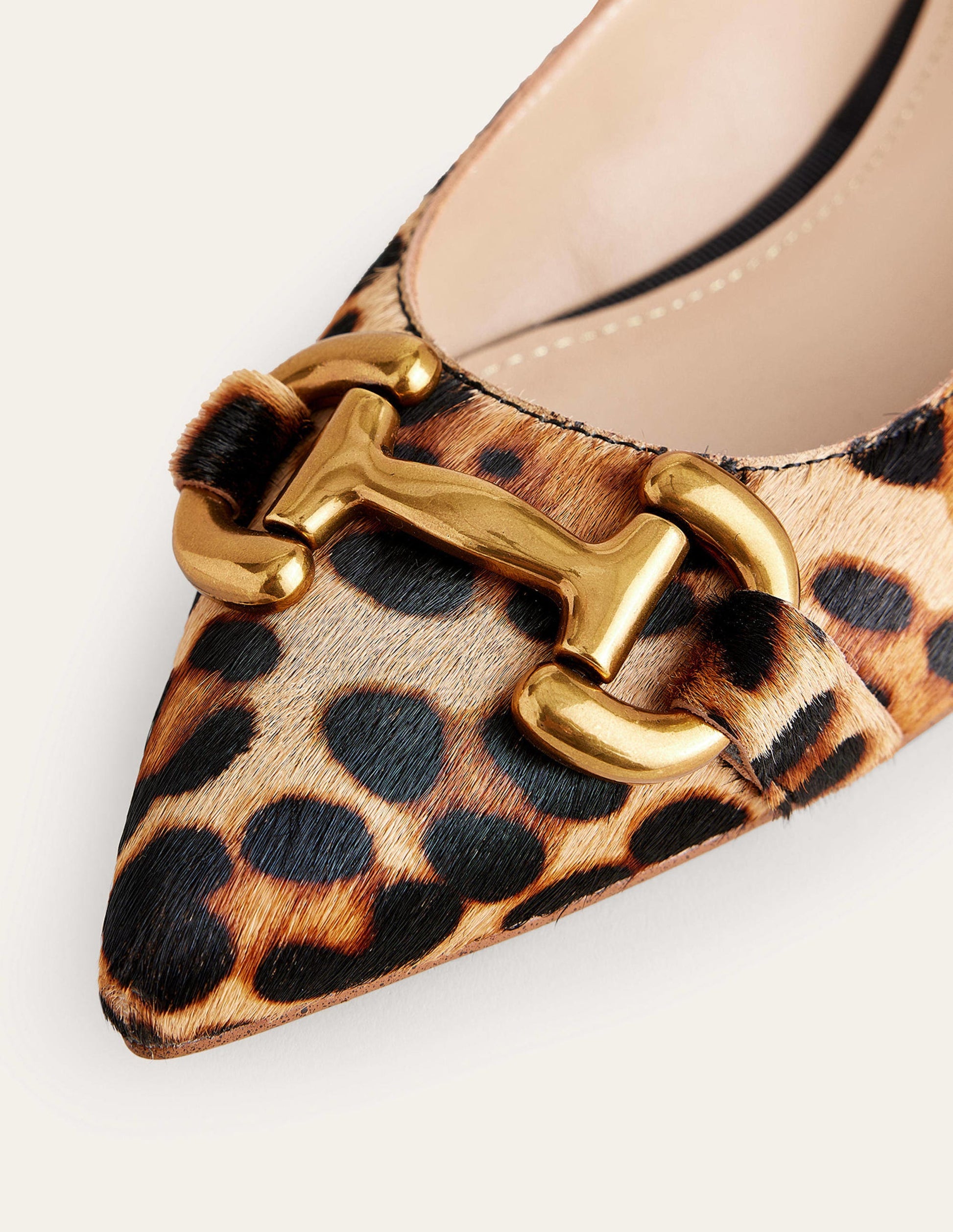 Iris Snaffle Ballet Flats-Classic Leopard Pony Hair-4