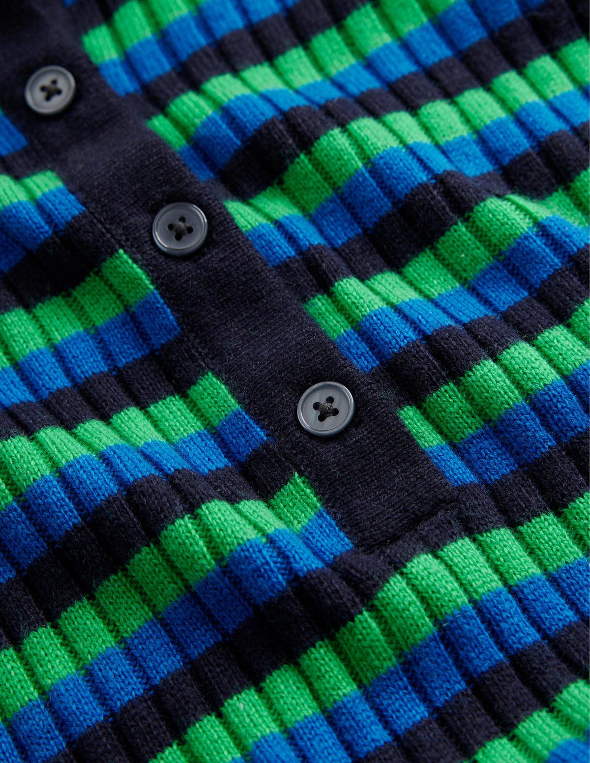 Mini Collared Dress-Navy and Bright Green - Image 6