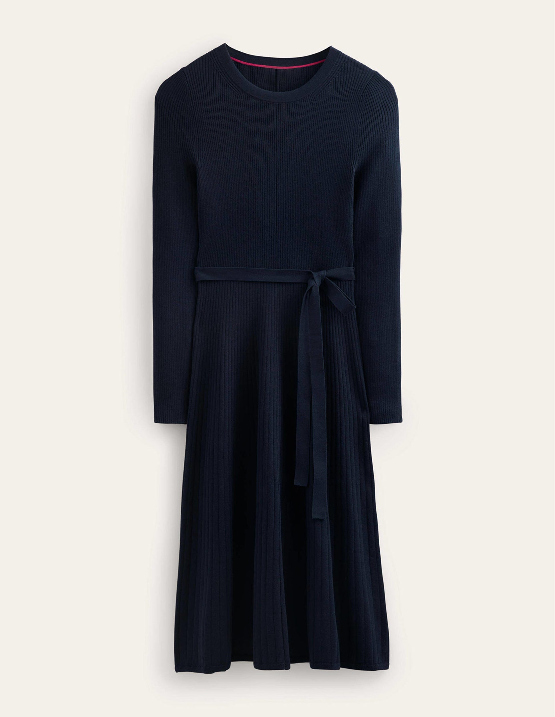 Lola Knitted Midi Dress-Navy-9
