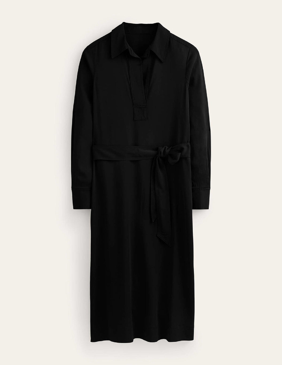 Clean Midi Pop Over Dress-Black-5