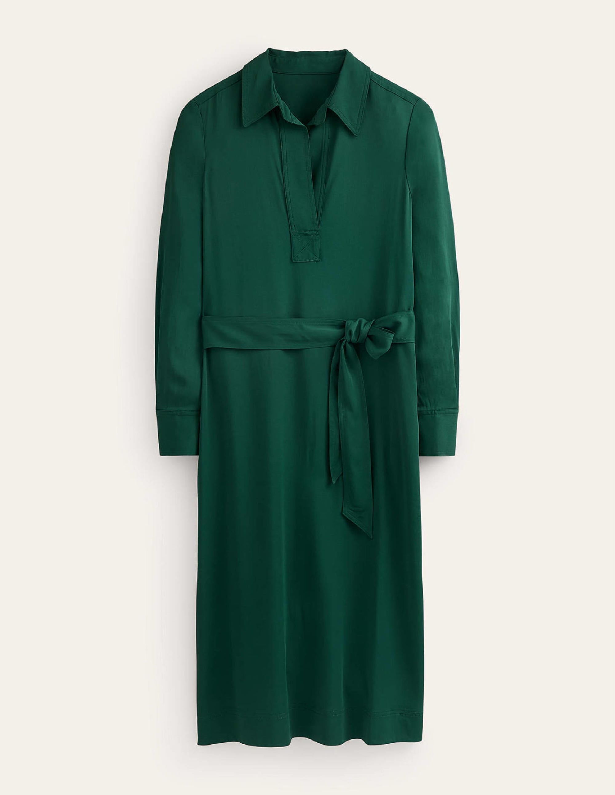 Clean Midi Pop Over Dress-Emerald Night - Image 7