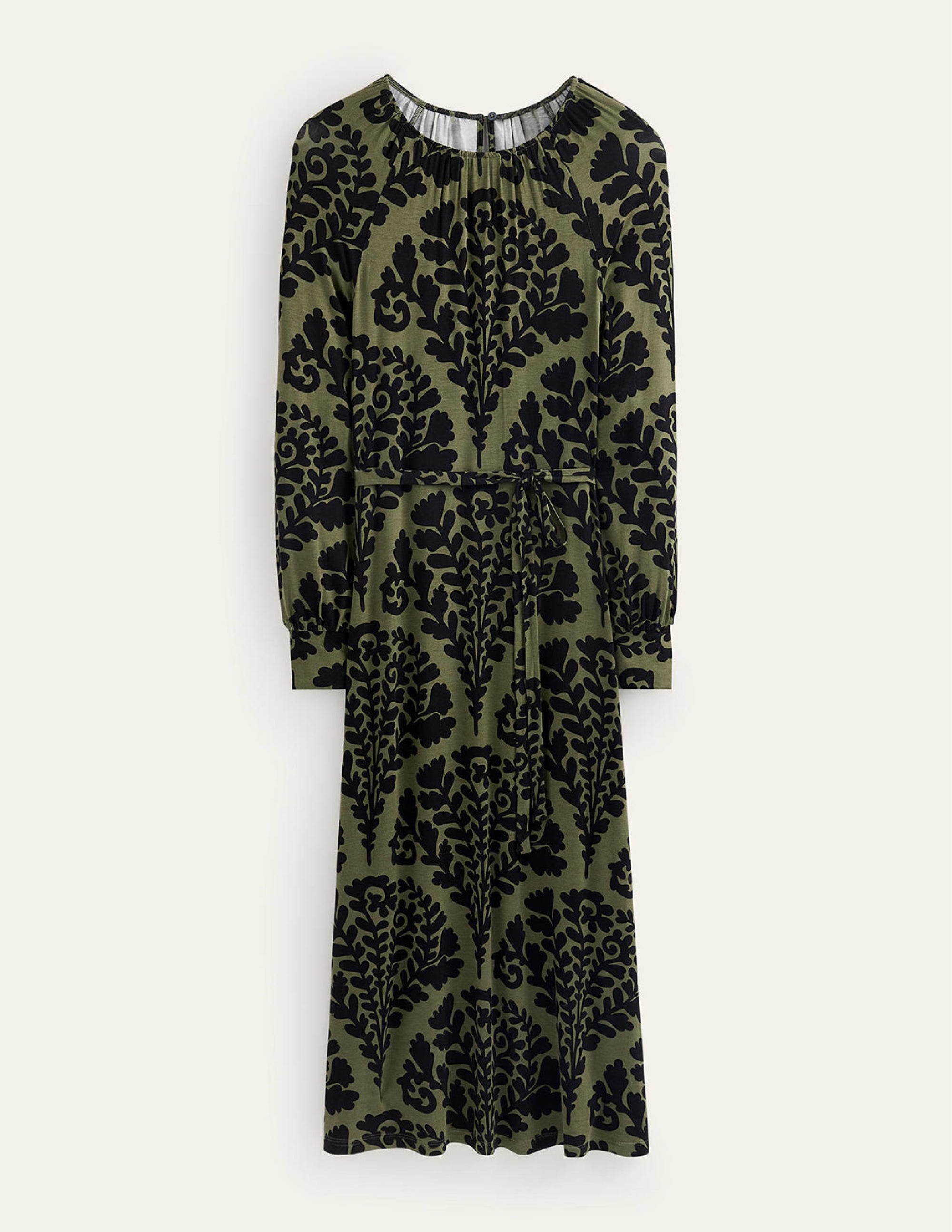 Placement Print Maxi Dress-Spruce, Blossomy - Image 7